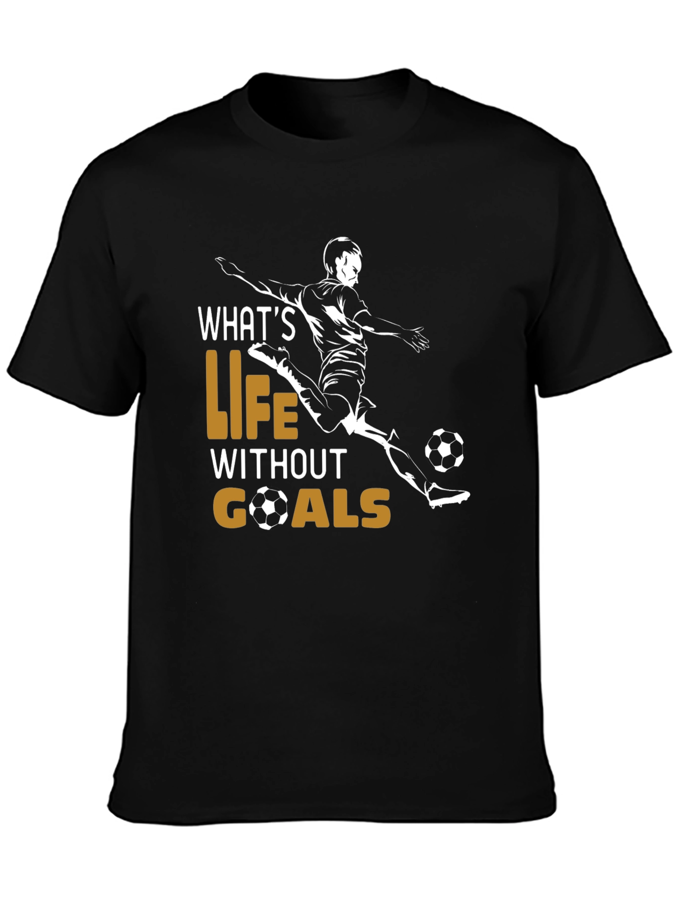 Soccer Life Goals Graphic T-Shirt - 3