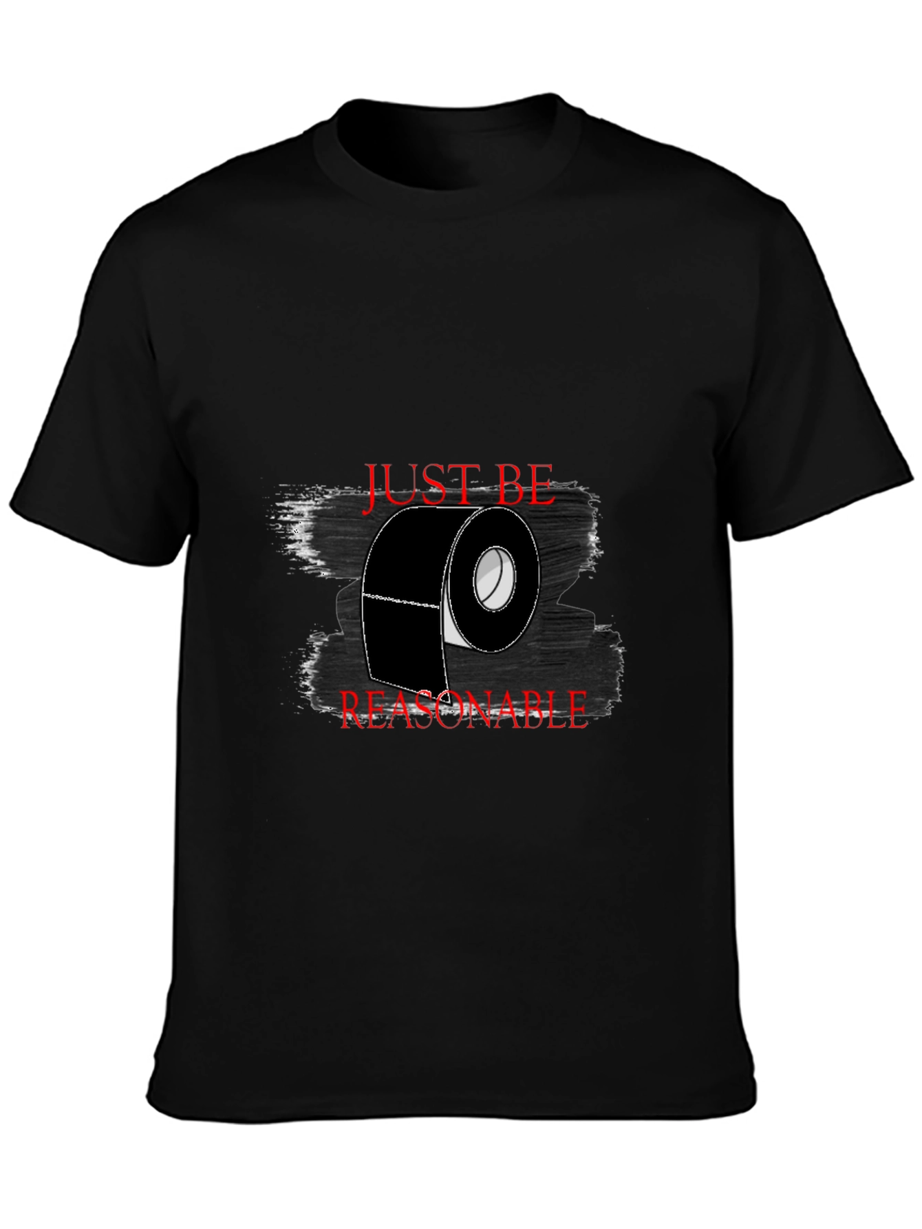 Black Just Be Reasonable T-Shirt - Black view 3