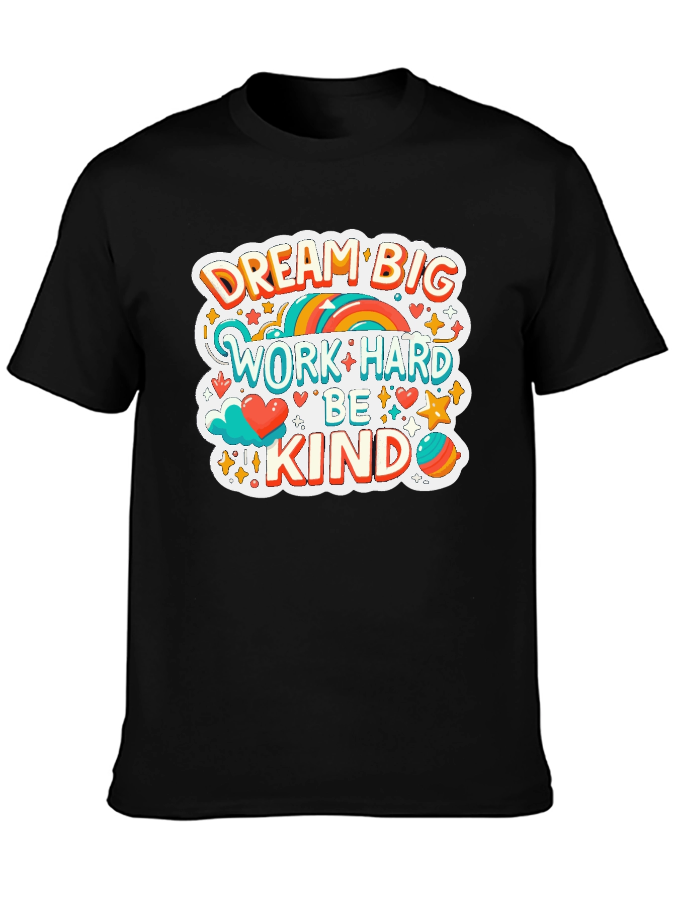 Black Dream Big Graphic Tee view 3