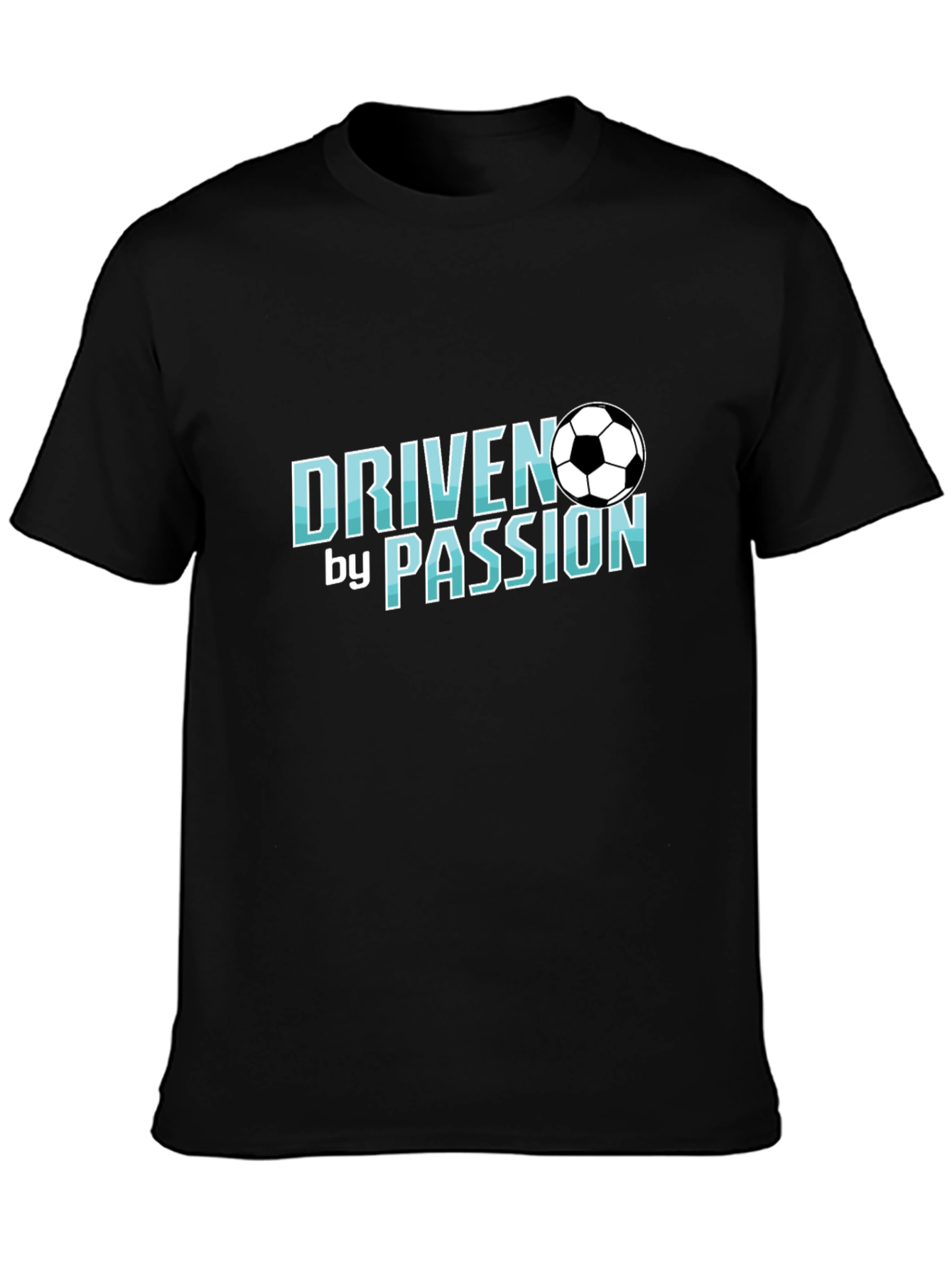 Black Driven by Passion Soccer T-Shirt view 3