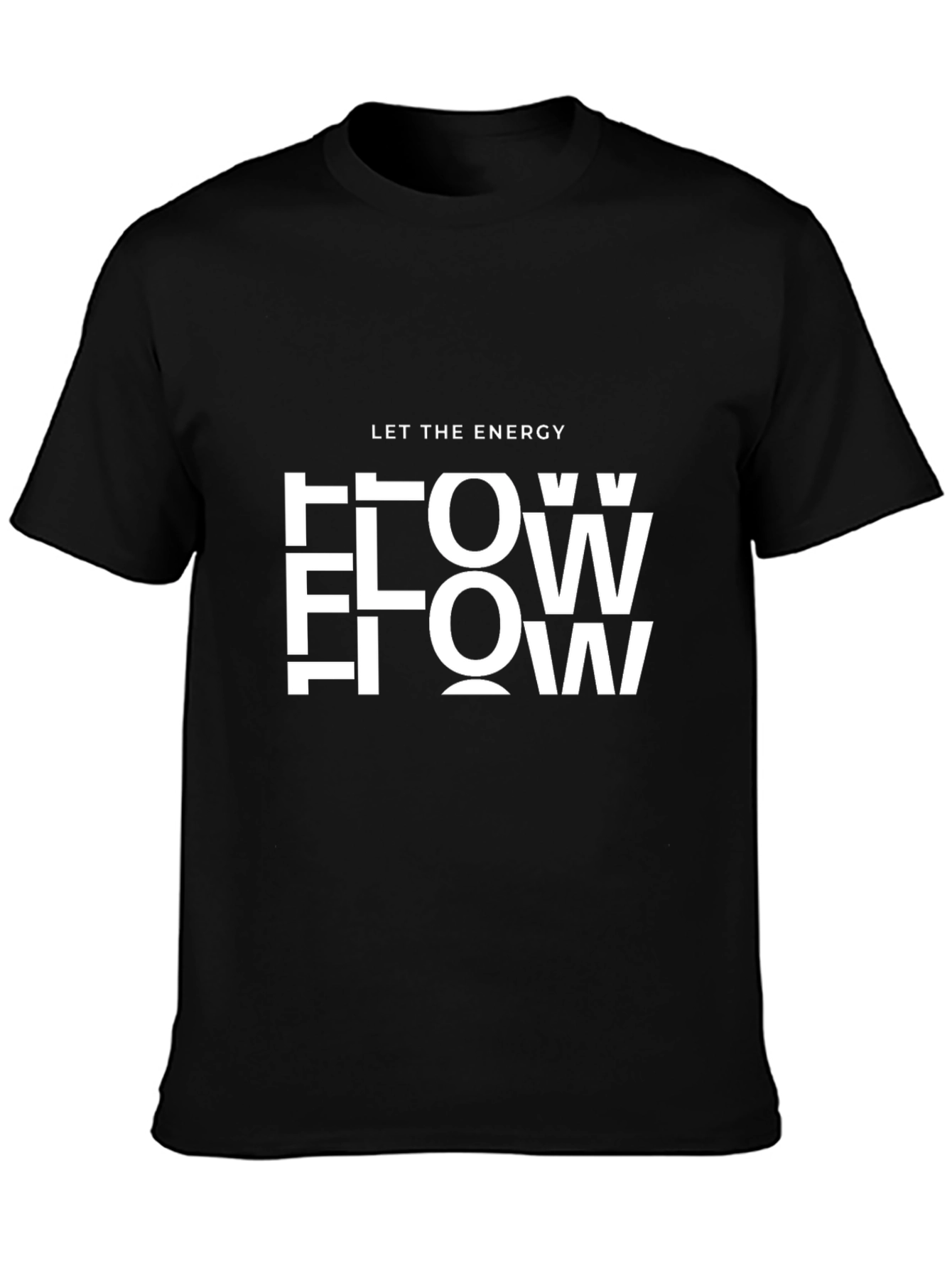 Black Energy Flow Graphic Tee - Comfort Fit view 3