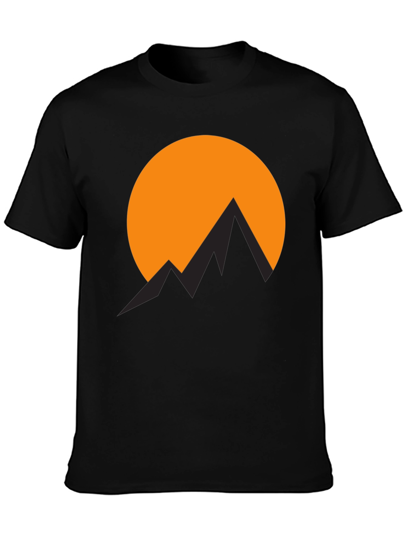 Black Mountain Sunset Graphic T-Shirt - Adventure Awaits view 3