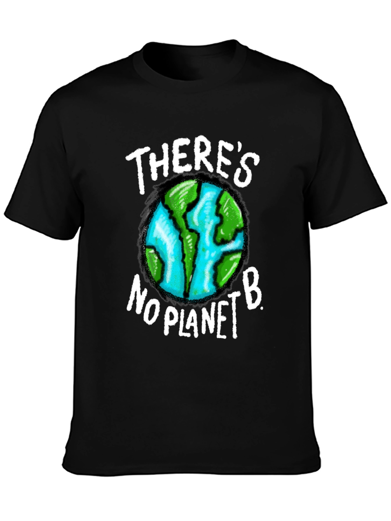 Black There's No Planet B Graphic T-Shirt view 3