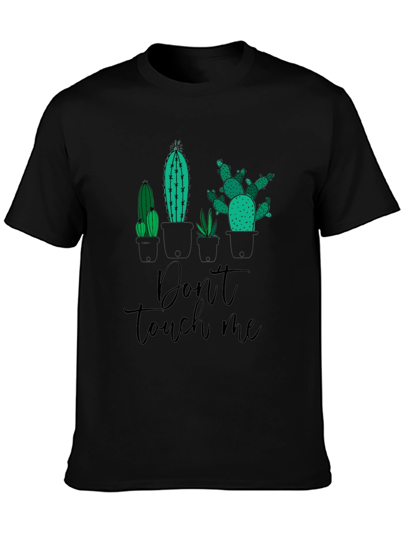Don't Touch Me Cactus T-Shirt - Graphic Novelty Tee - 3