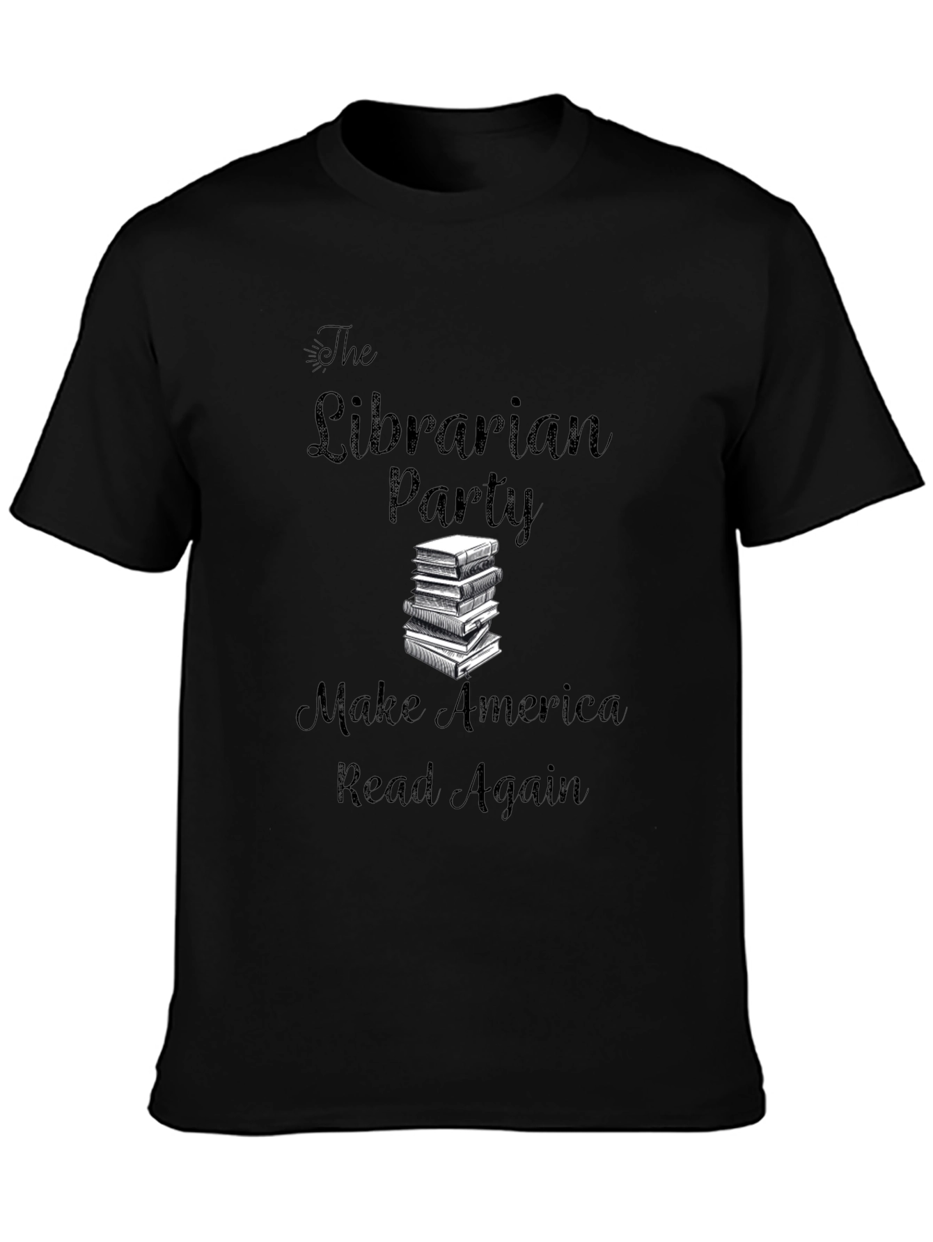 Black Librarian Party T-Shirt: Make America Read Again! view 3