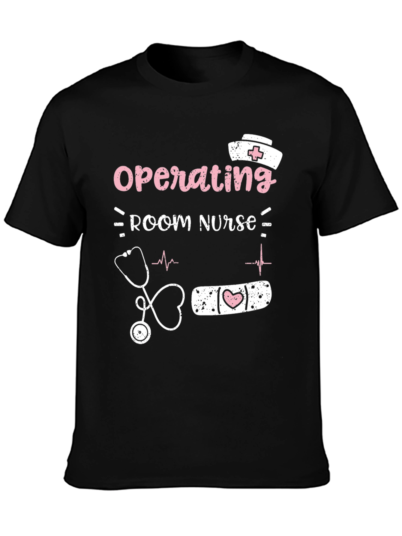Black Operating Room Nurse T-Shirt - Medical Profession Apparel view 3