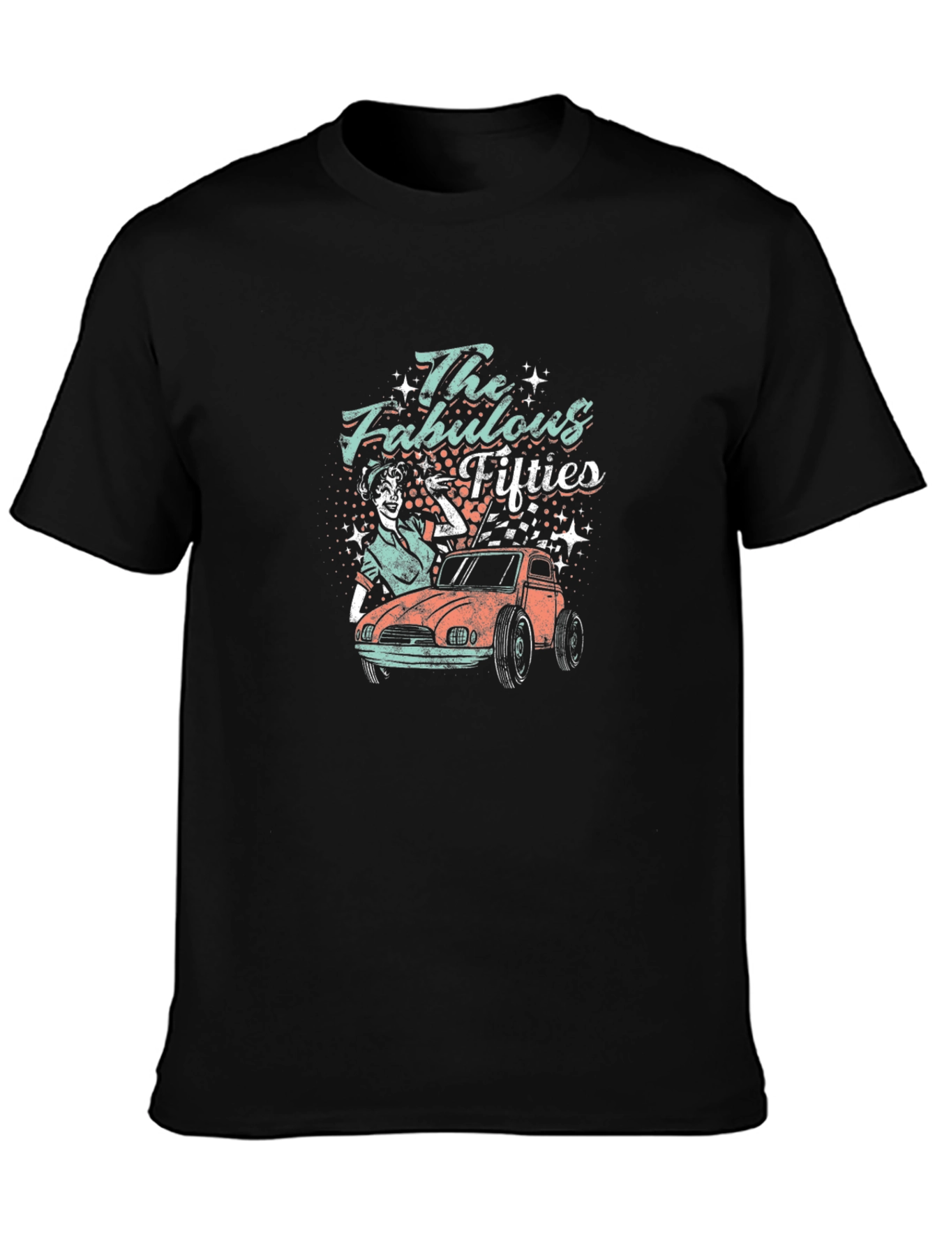 Black Fabulous Fifties Graphic T-Shirt view 3