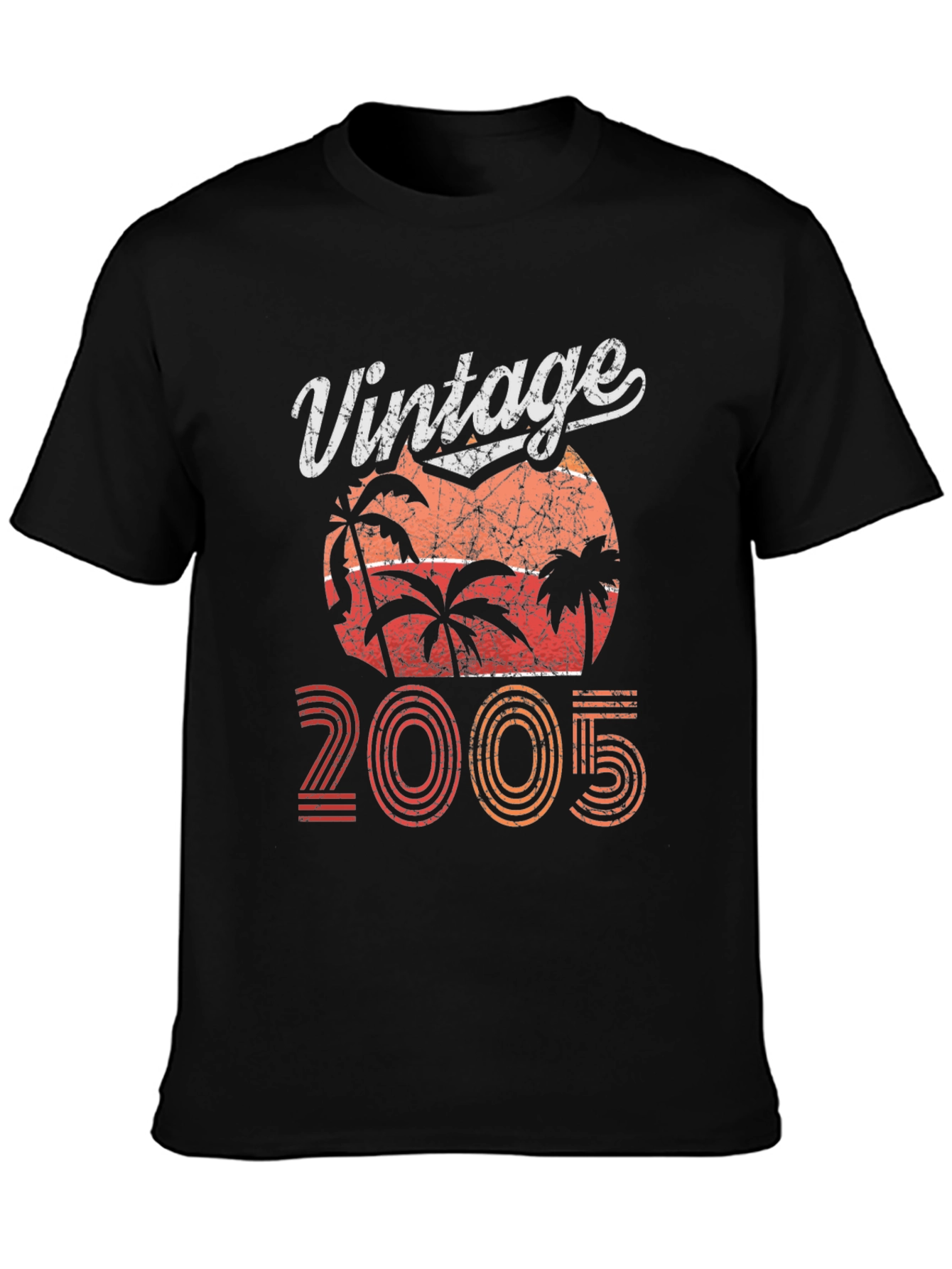 Black Vintage 2005 Palm Tree T-Shirt view 3