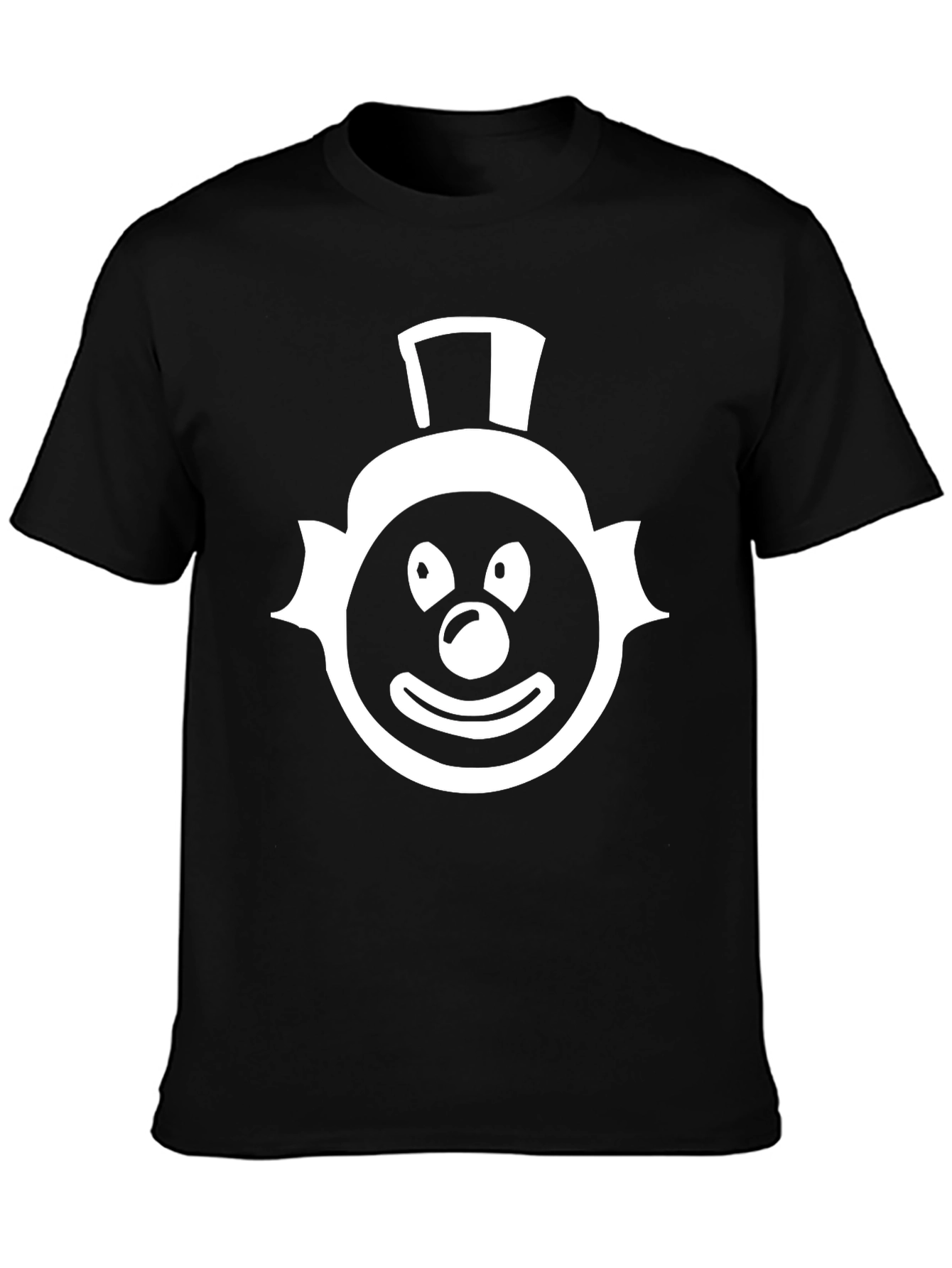 Black Clown Face Graphic Tee - Mens Black T-Shirt view 3