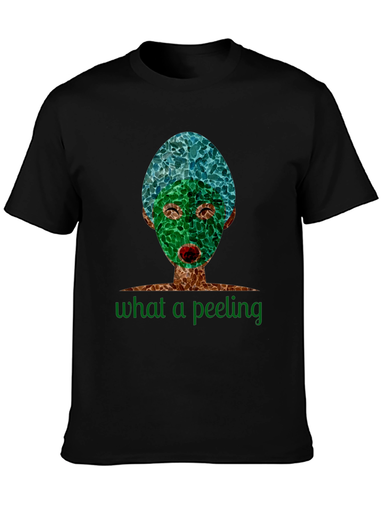 Black What a Peeling T-Shirt - Unique Spa Day Design view 3