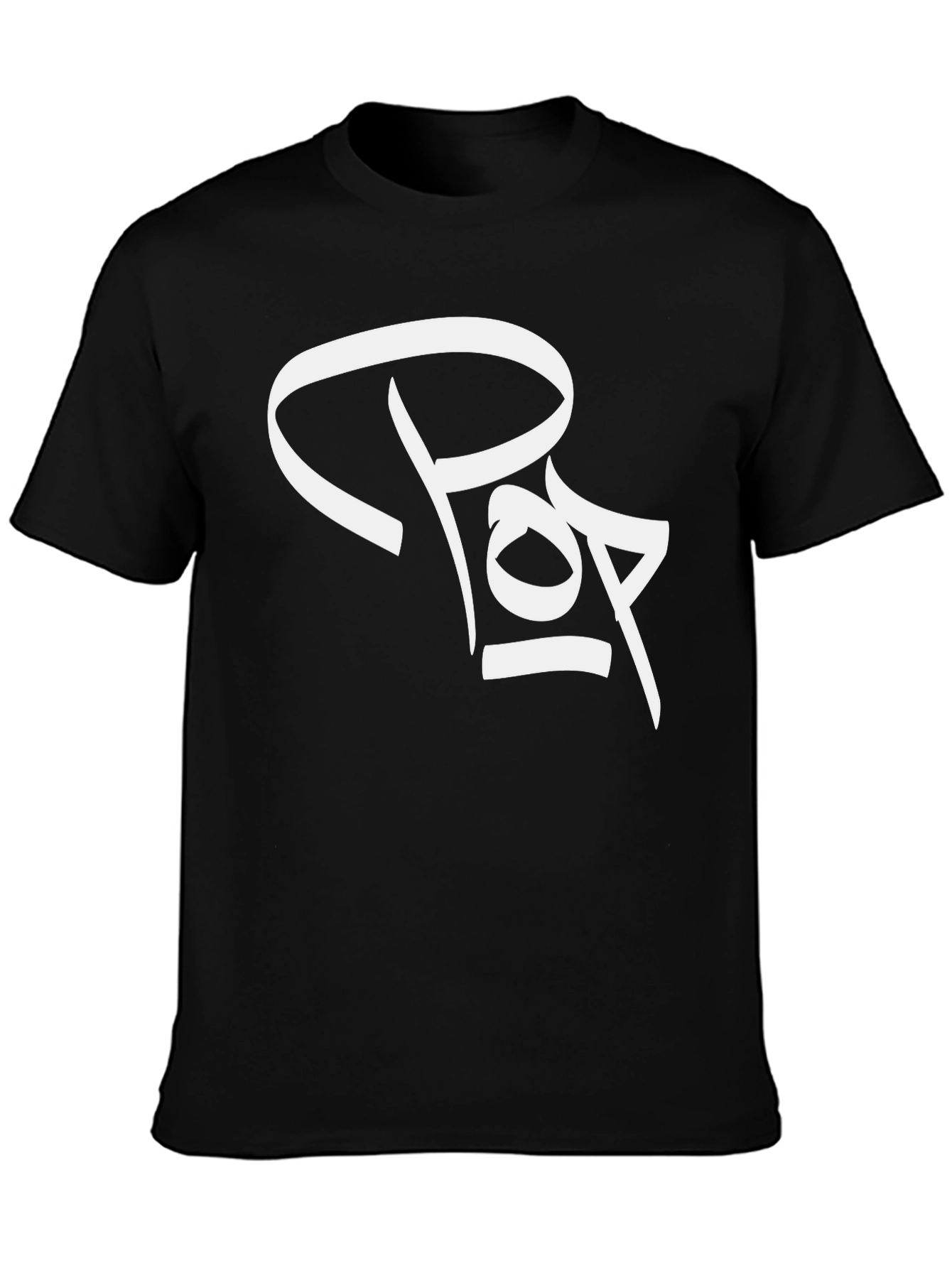 Black Pop Graphic Print Black T-Shirt view 3