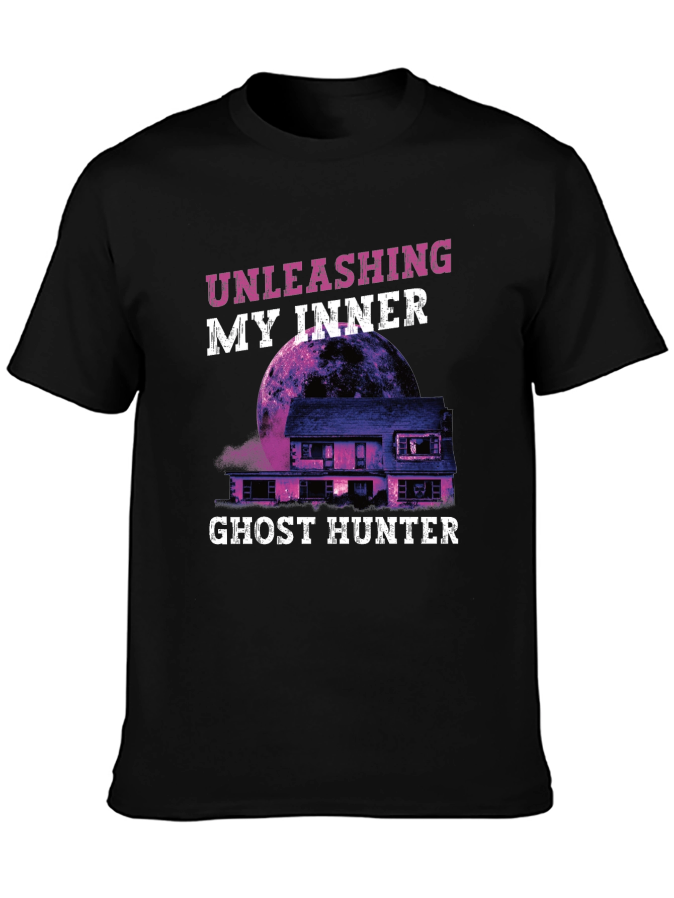 Black Ghost Hunter Graphic Tee view 3