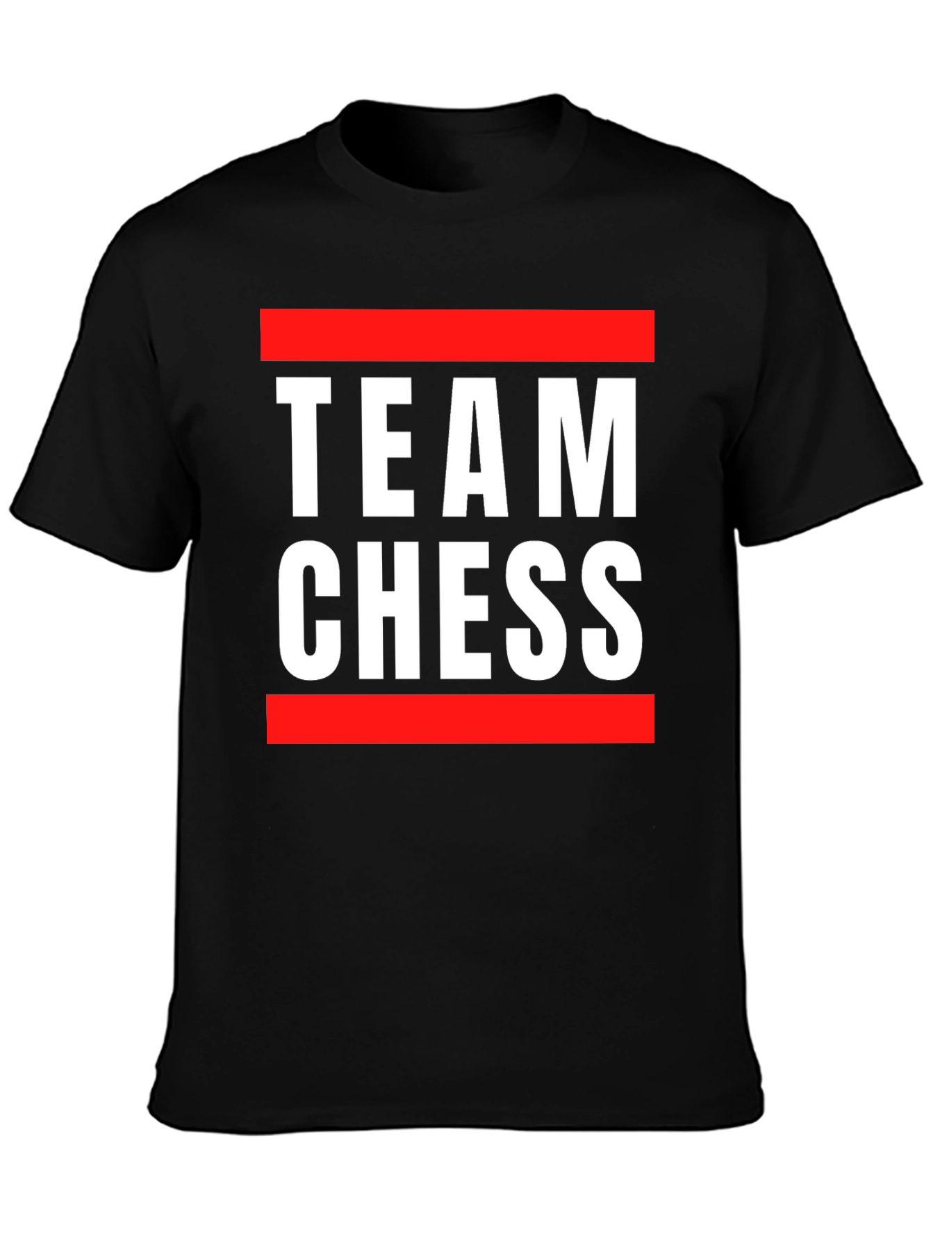 Black Team Chess Graphic Tee - Stylish Black T-Shirt view 3