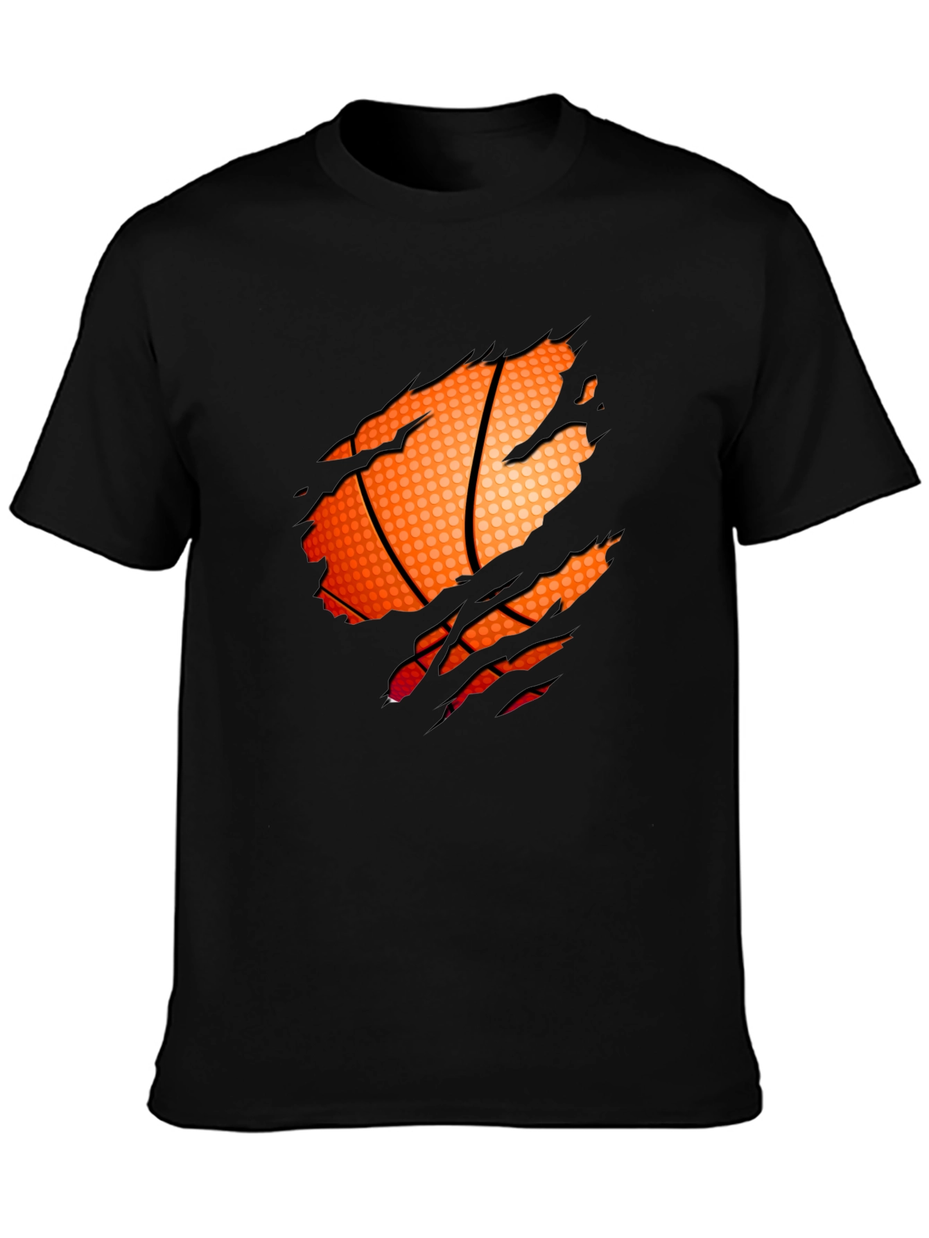 Basketball Graphic Black T-Shirt - 3