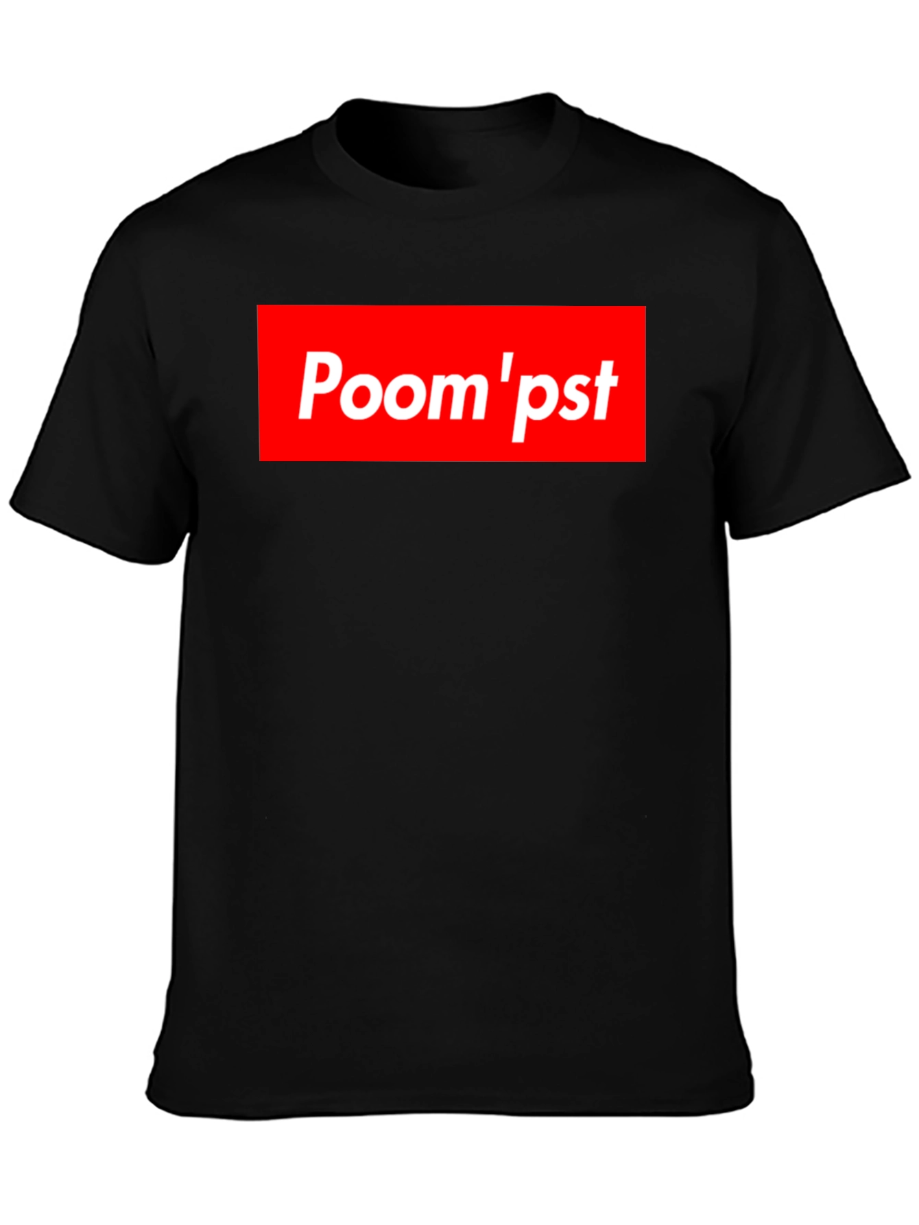 Black Poom'pst Graphic Tee - Bold Statement Style view 3