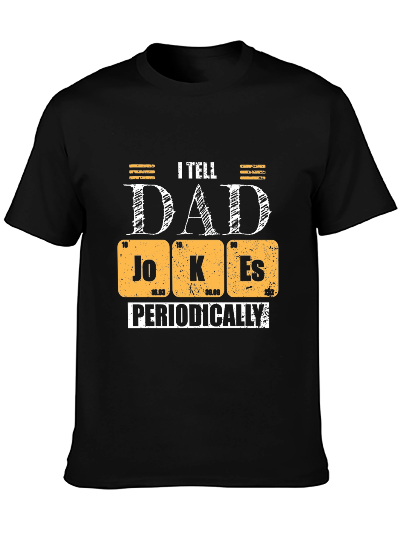 Black Dad Jokes T-Shirt - I Tell Dad Jokes Periodically Tee view 3