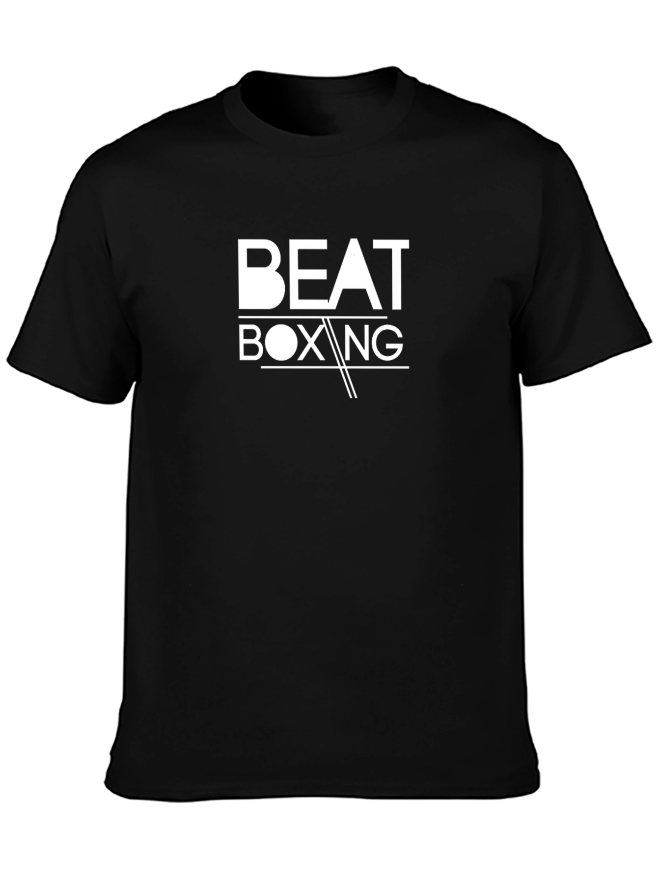 Black Beat Boxing T-Shirt - Trendy Music Lover Tee view 3