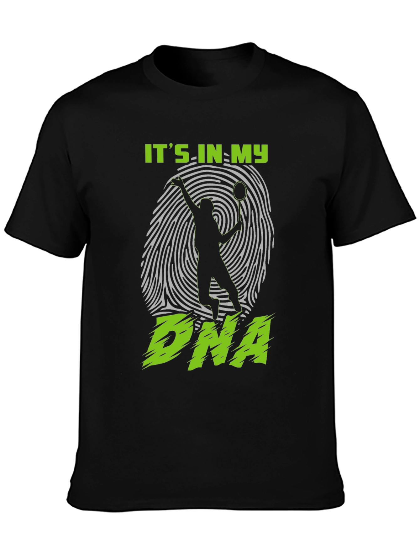Black Badminton DNA T-Shirt view 3