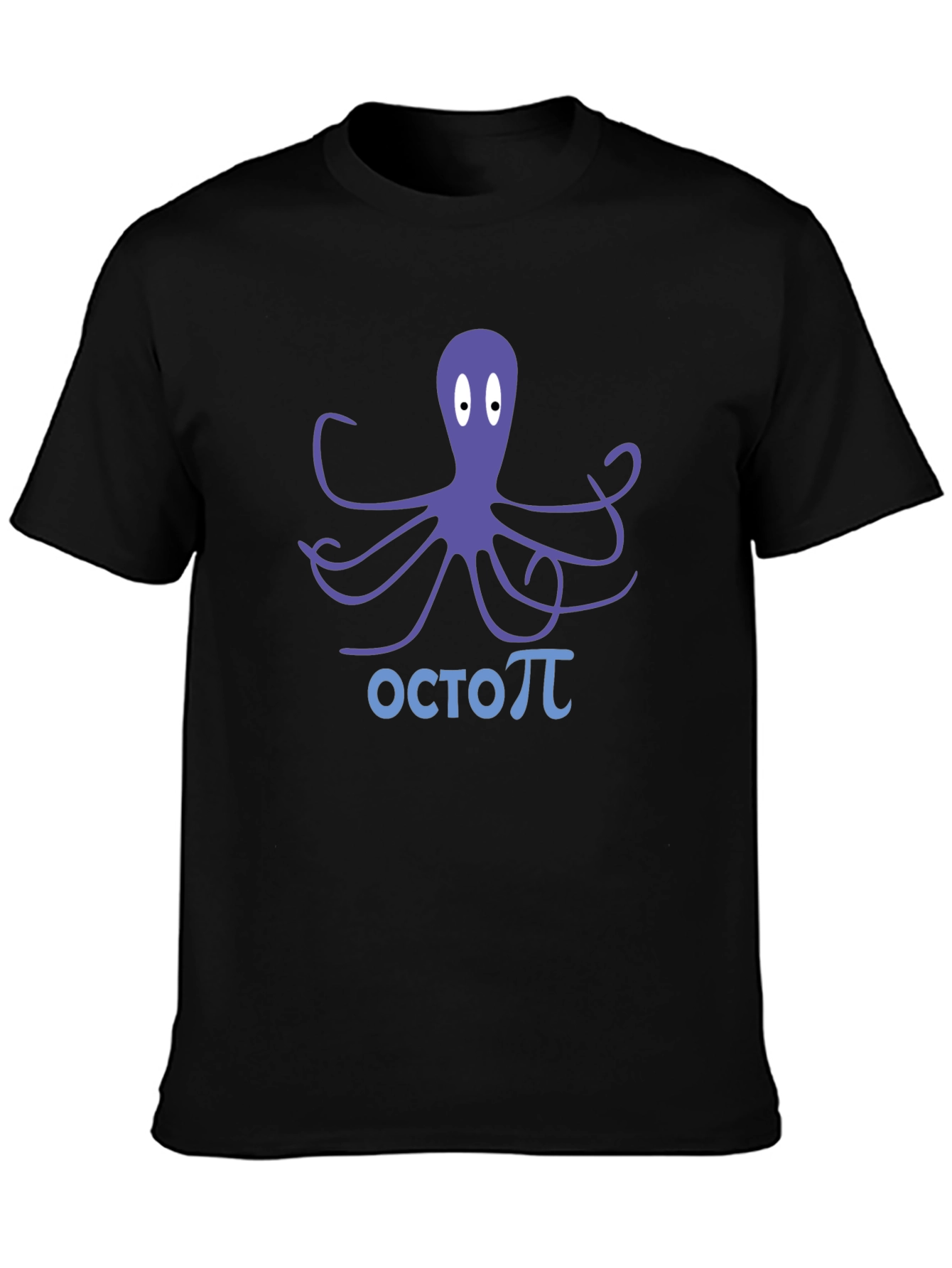 Black Octopi Tee - Funny Math Pun T-Shirt view 3