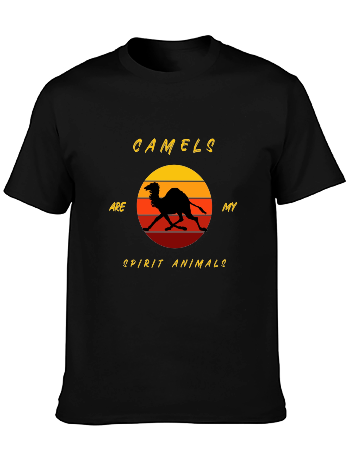 Black Camels Are My Spirit Animals Graphic Tee view 3