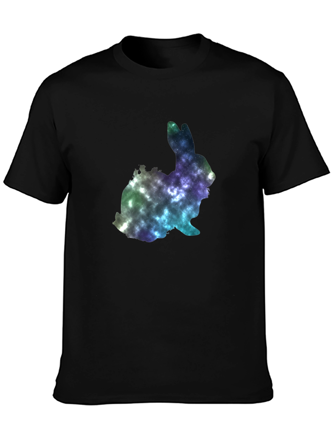 Cosmic Rabbit Black T-Shirt - 3