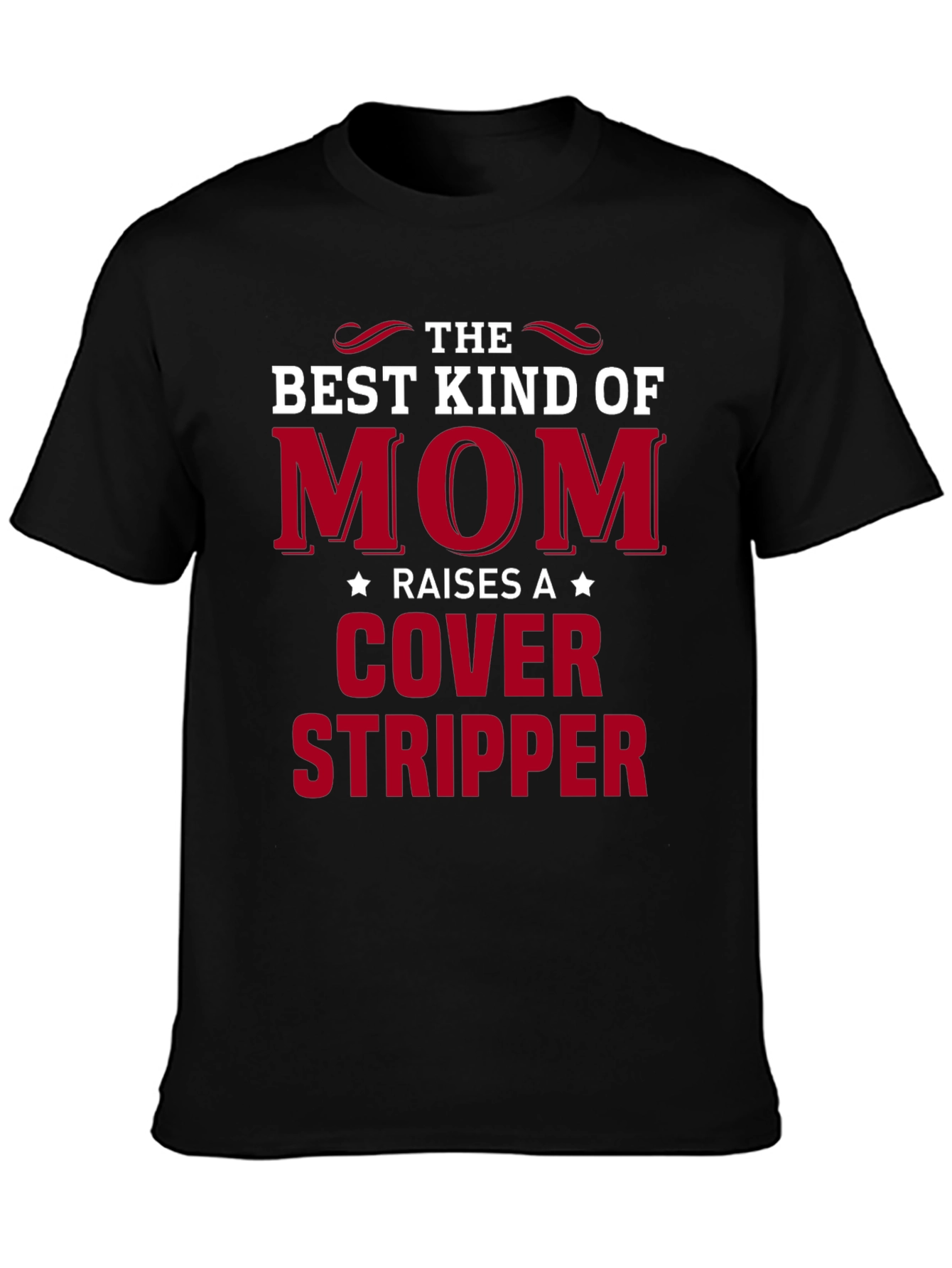 Black Mom Cover Stripper Graphic Tee view 3
