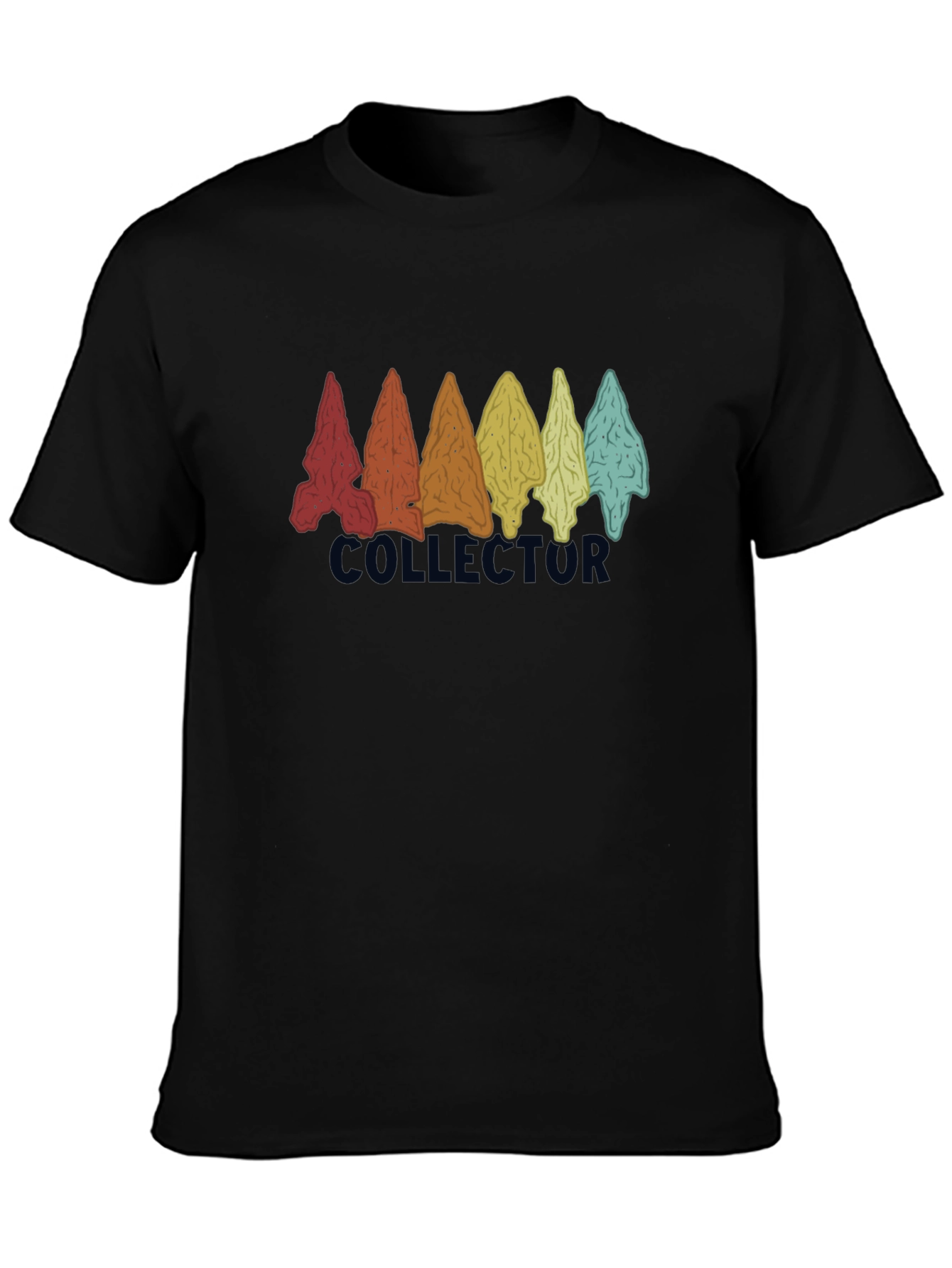 Black Collector Arrowhead T-Shirt | Unique Graphic Tee view 3