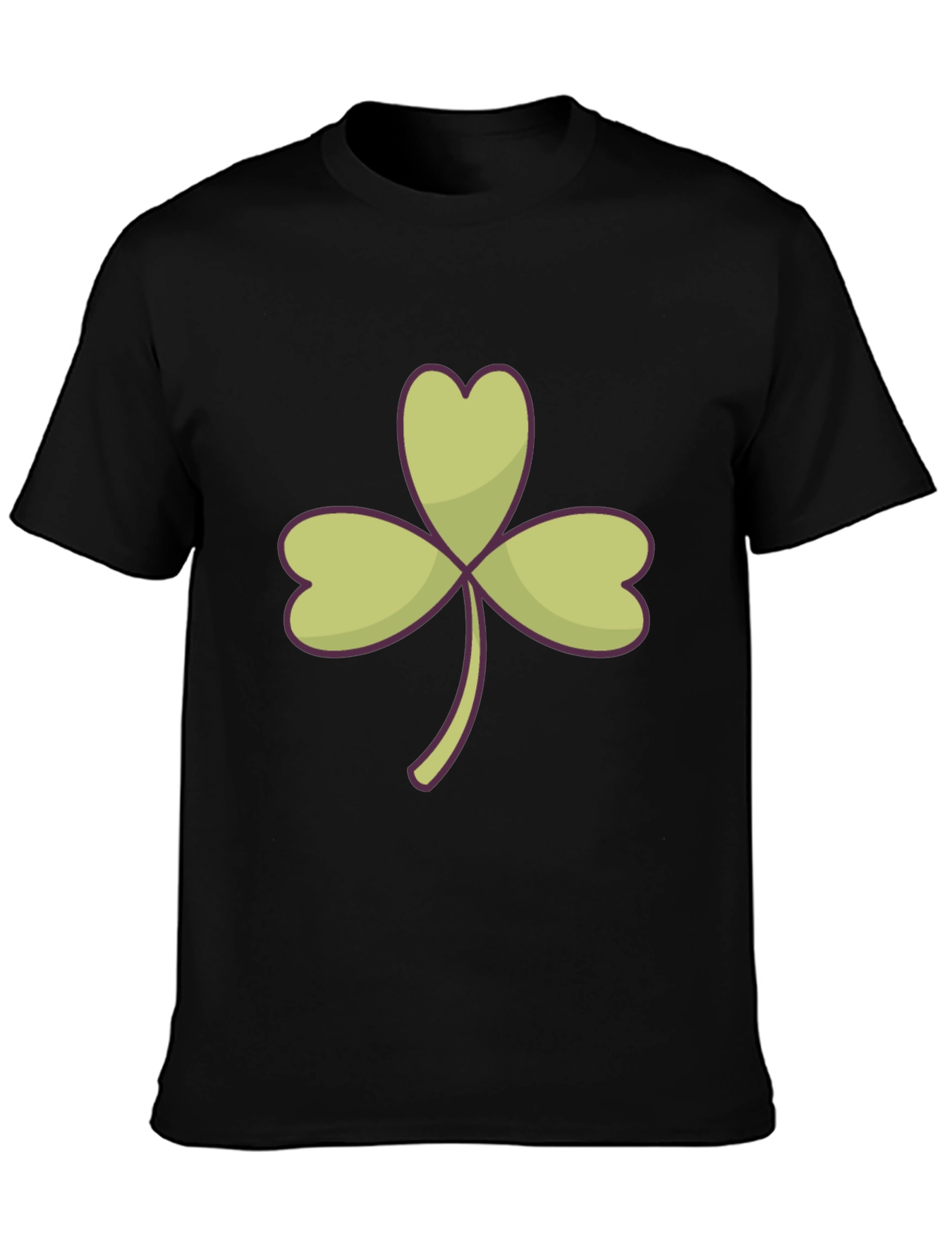 Black Shamrock Graphic Tee - Lucky St. Patrick's Day Shirt view 3
