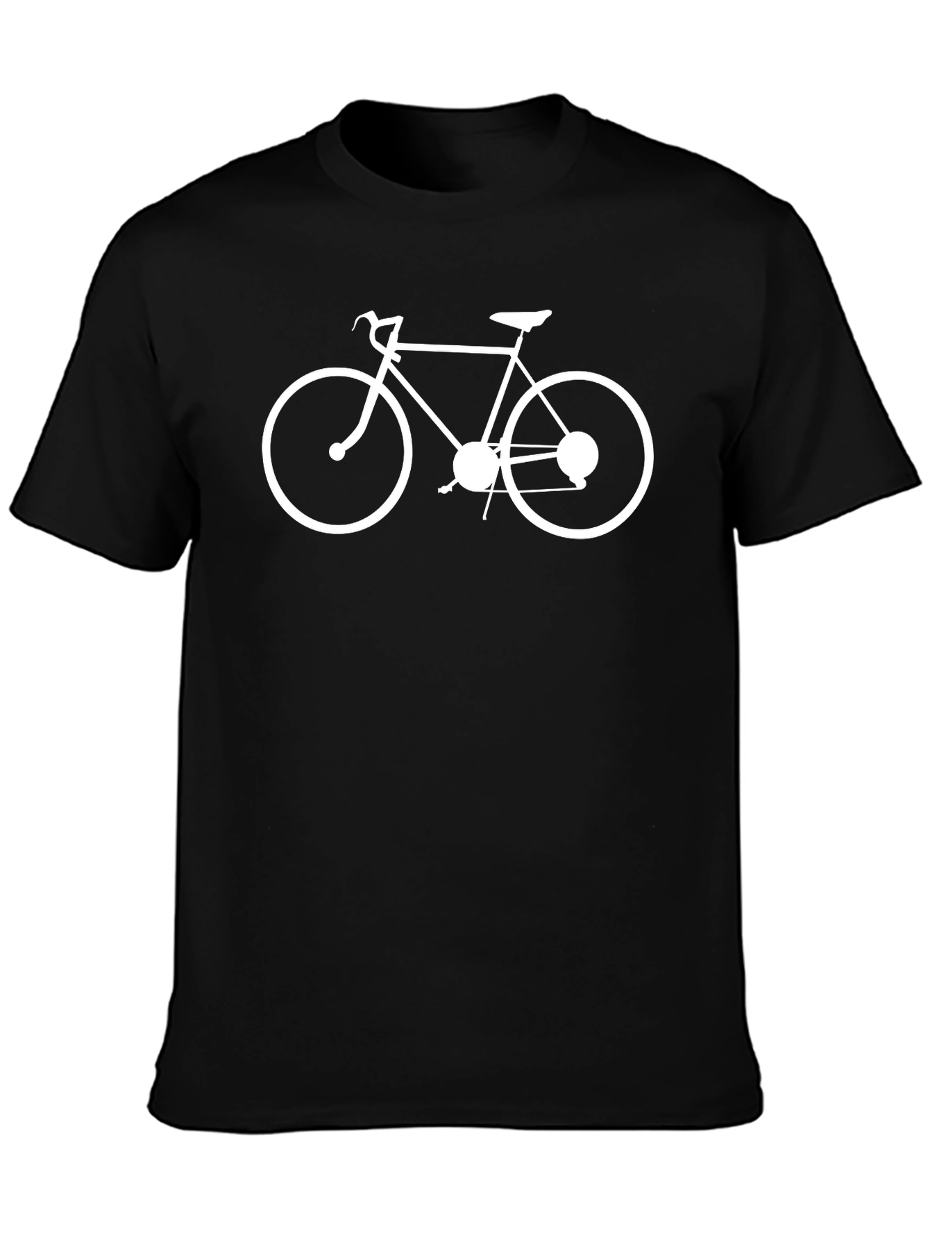 Black Black Bicycle Graphic T-Shirt - Casual Ride Style view 3