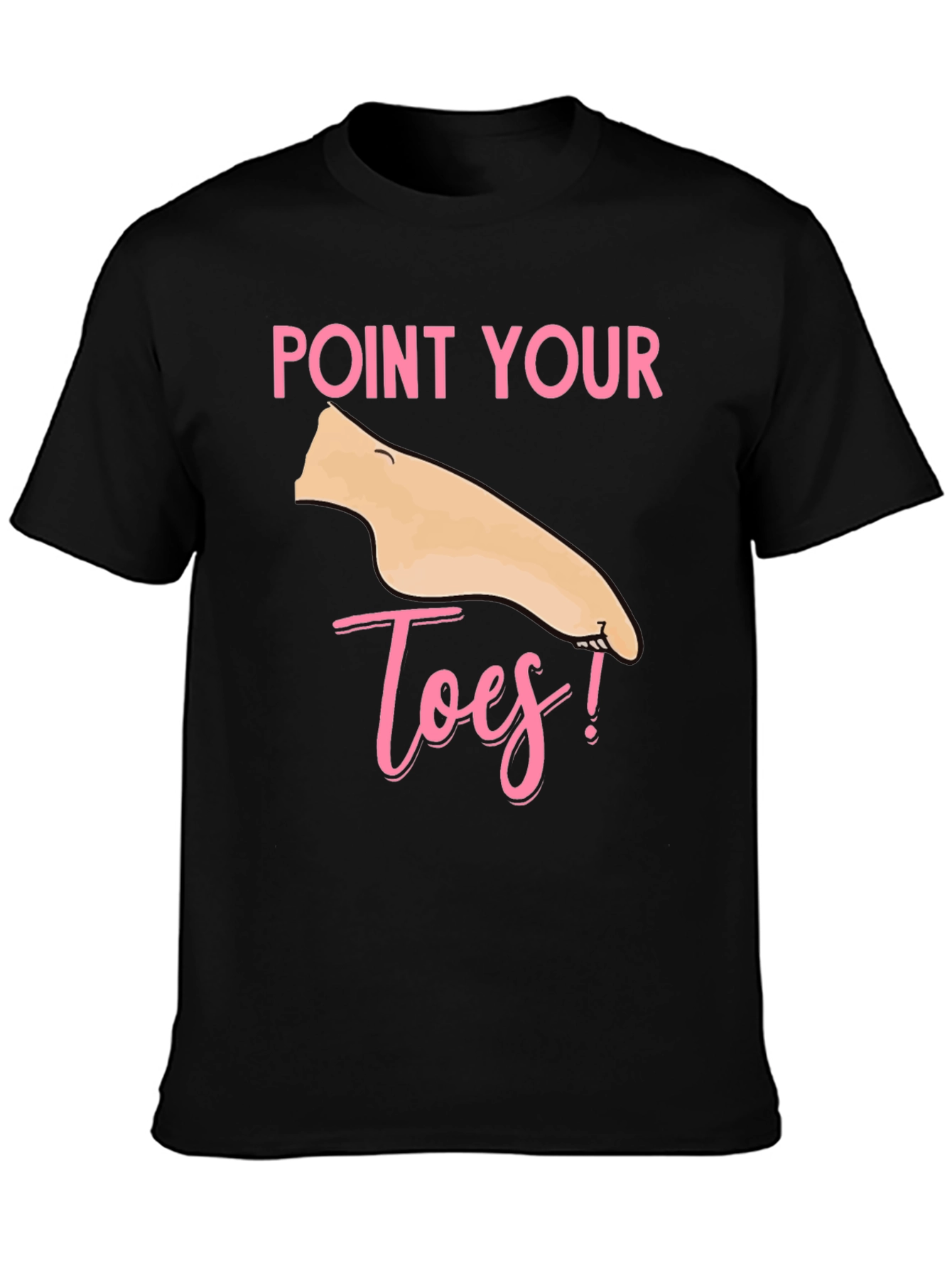 Black Point Your Toes T-Shirt - Fun & Unique! view 3
