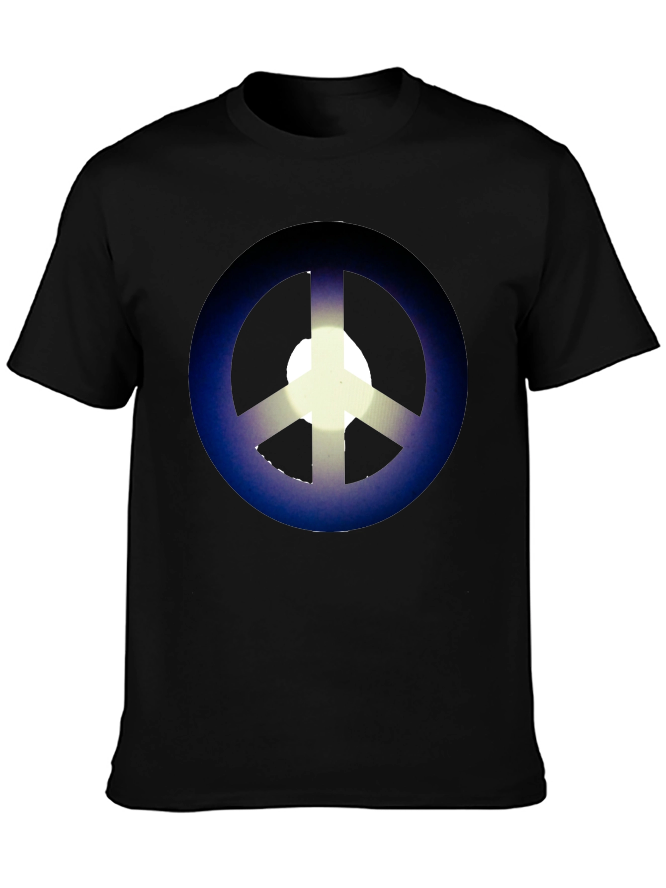 Black Peace Sign Graphic T-Shirt - Black view 3