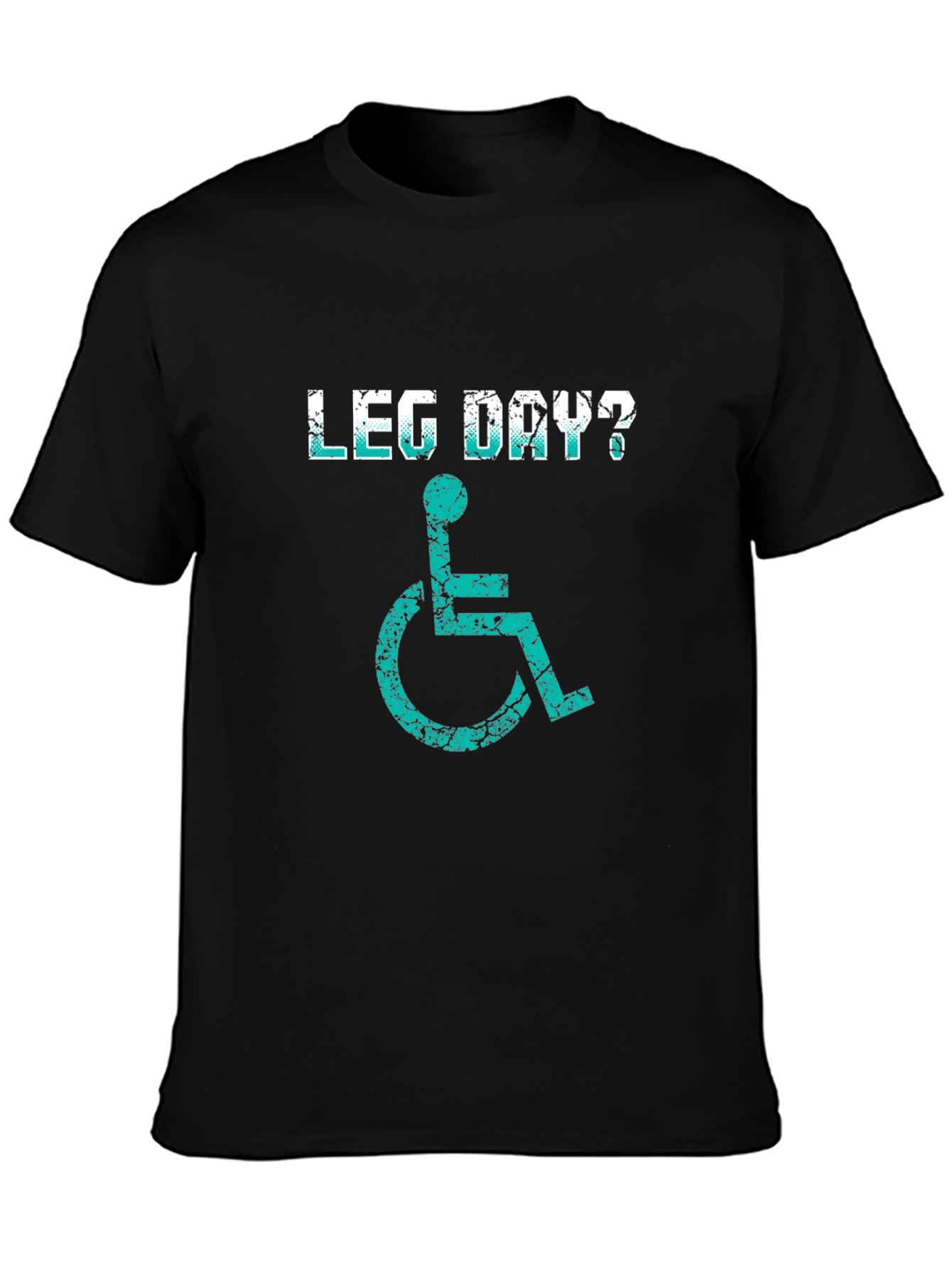 Black Leg Day? Wheelchair T-Shirt - Unisex view 3