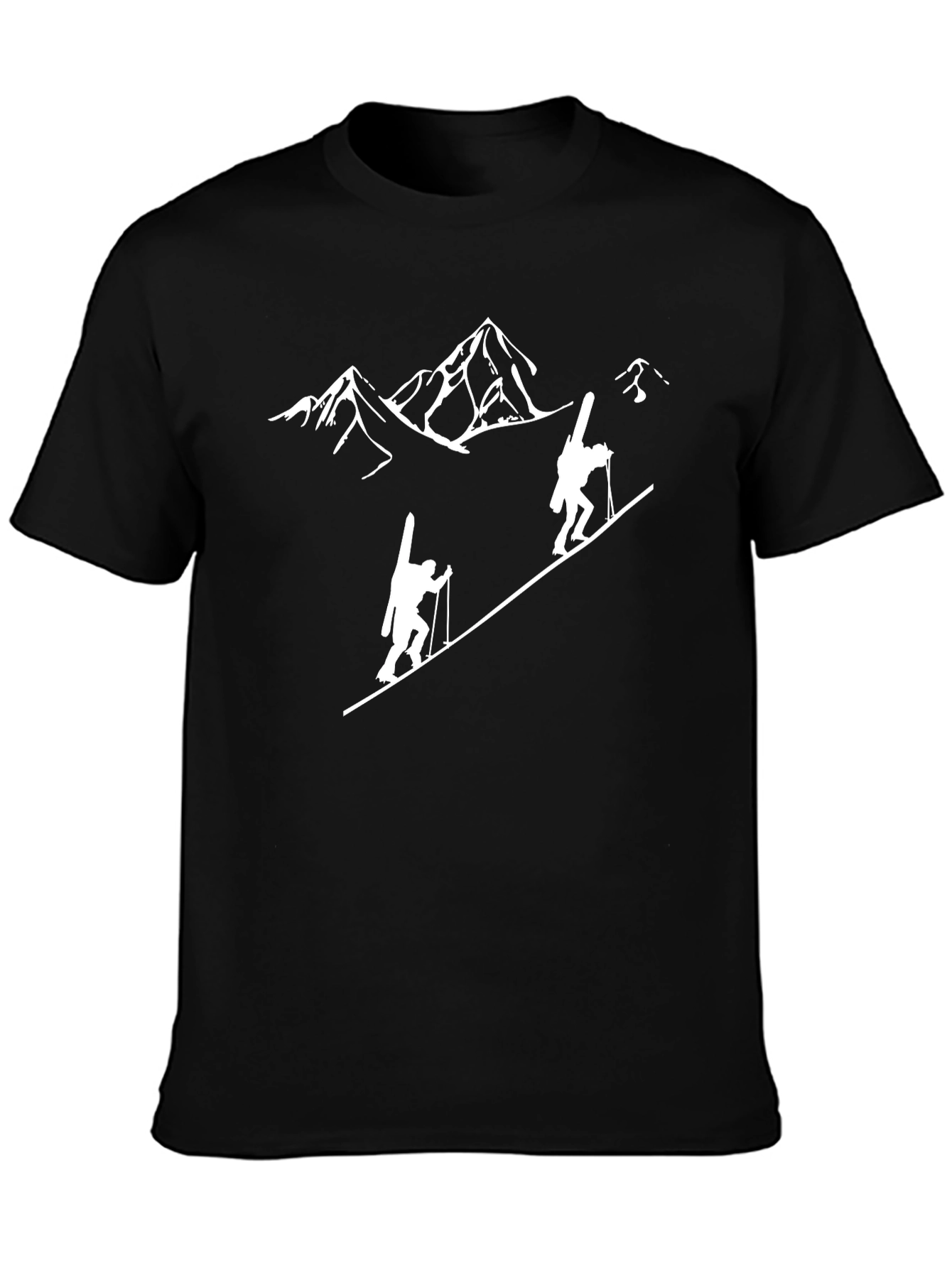Black Mountain Climber Graphic T-Shirt - Black view 3