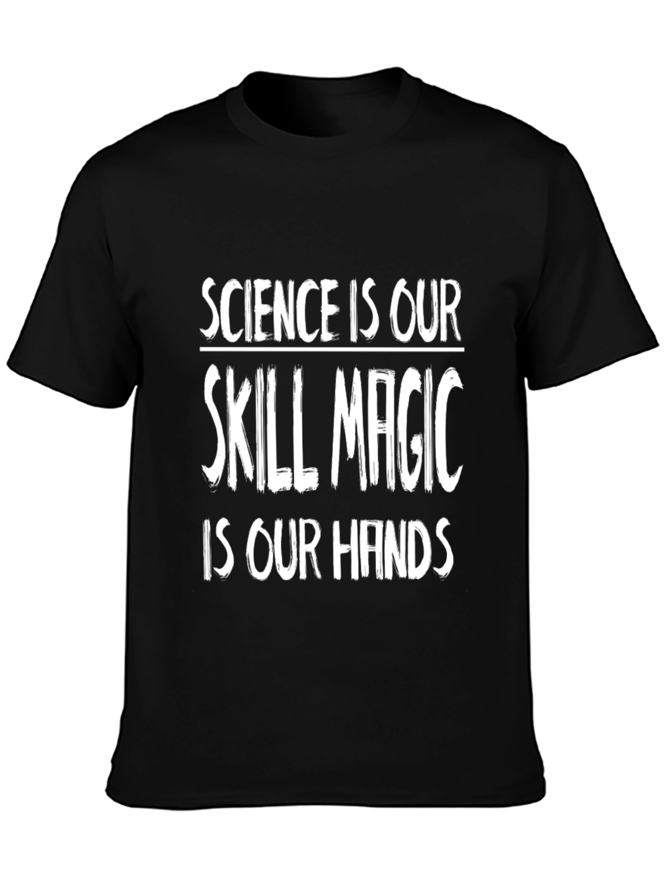 Black Science is Our Skill Magic T-Shirt view 3