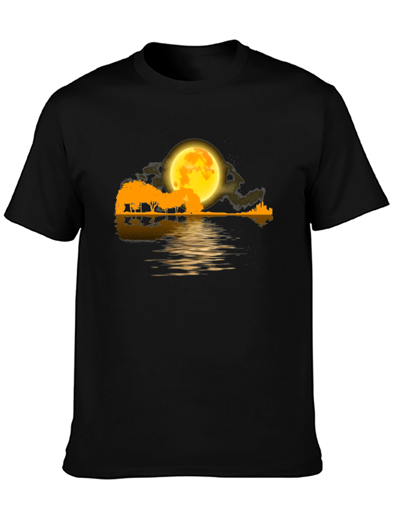 Black Moonlight Guitar T-Shirt view 3