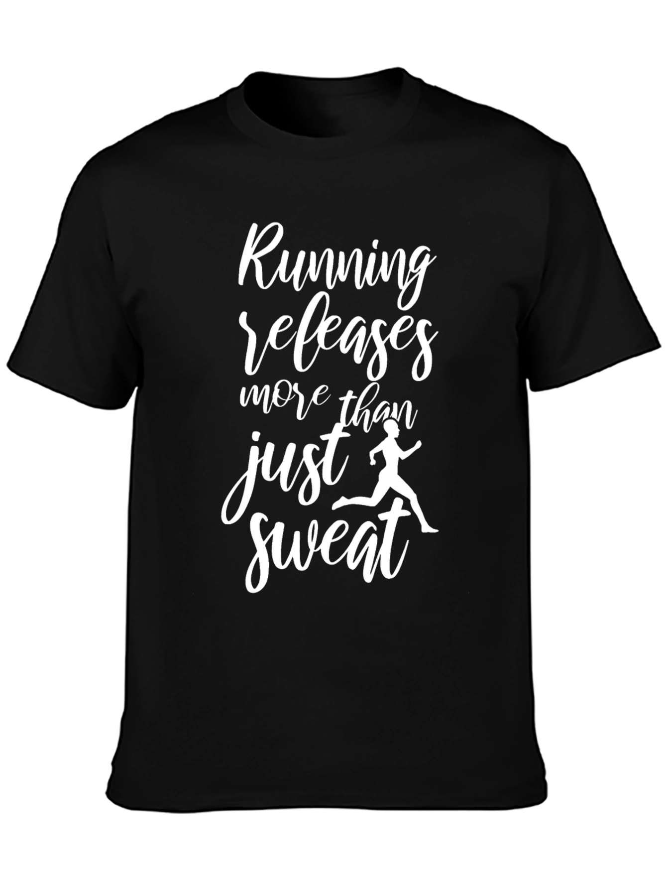 Black Running Releases More Than Sweat Black T-Shirt view 3