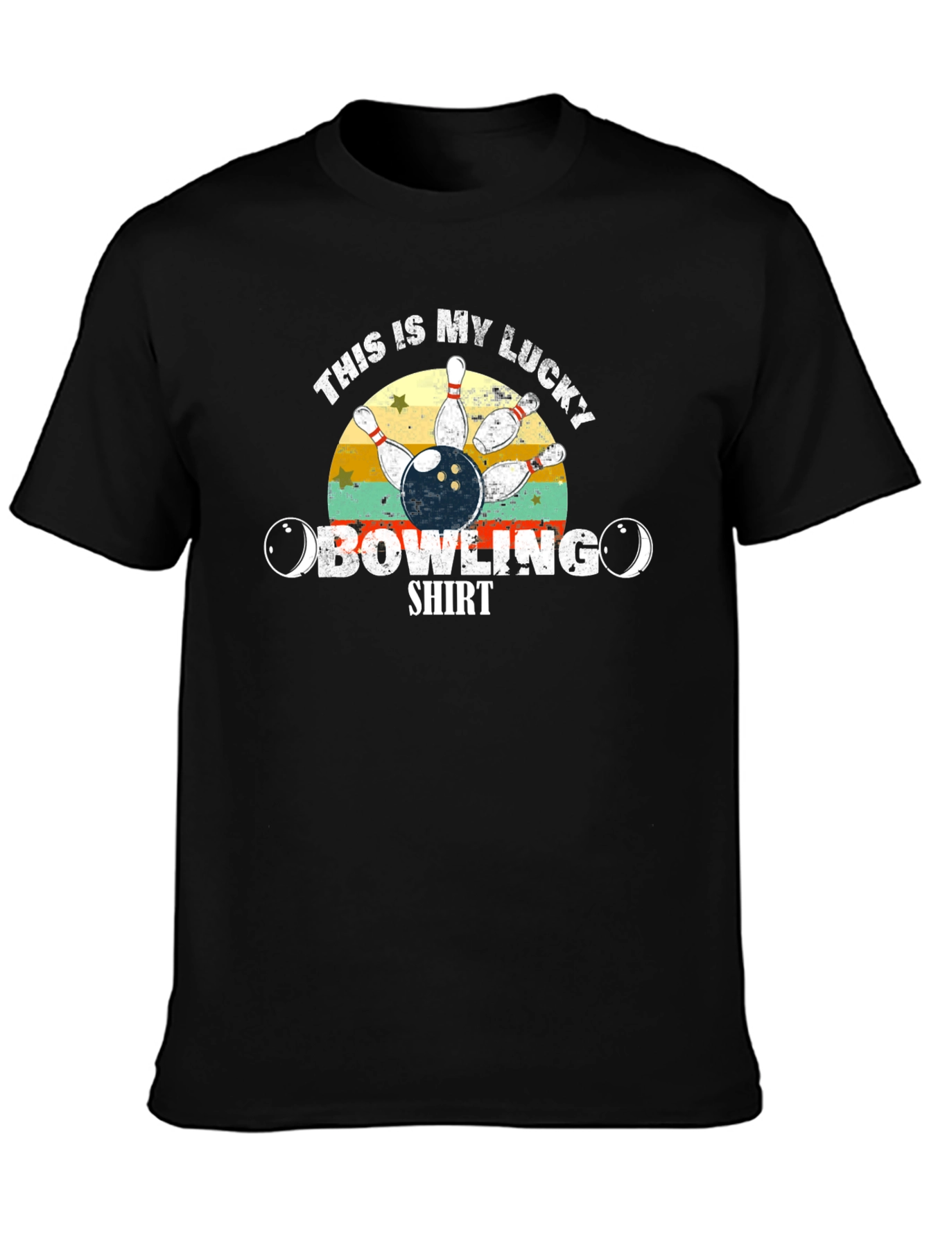 Black Lucky Bowling Shirt view 3