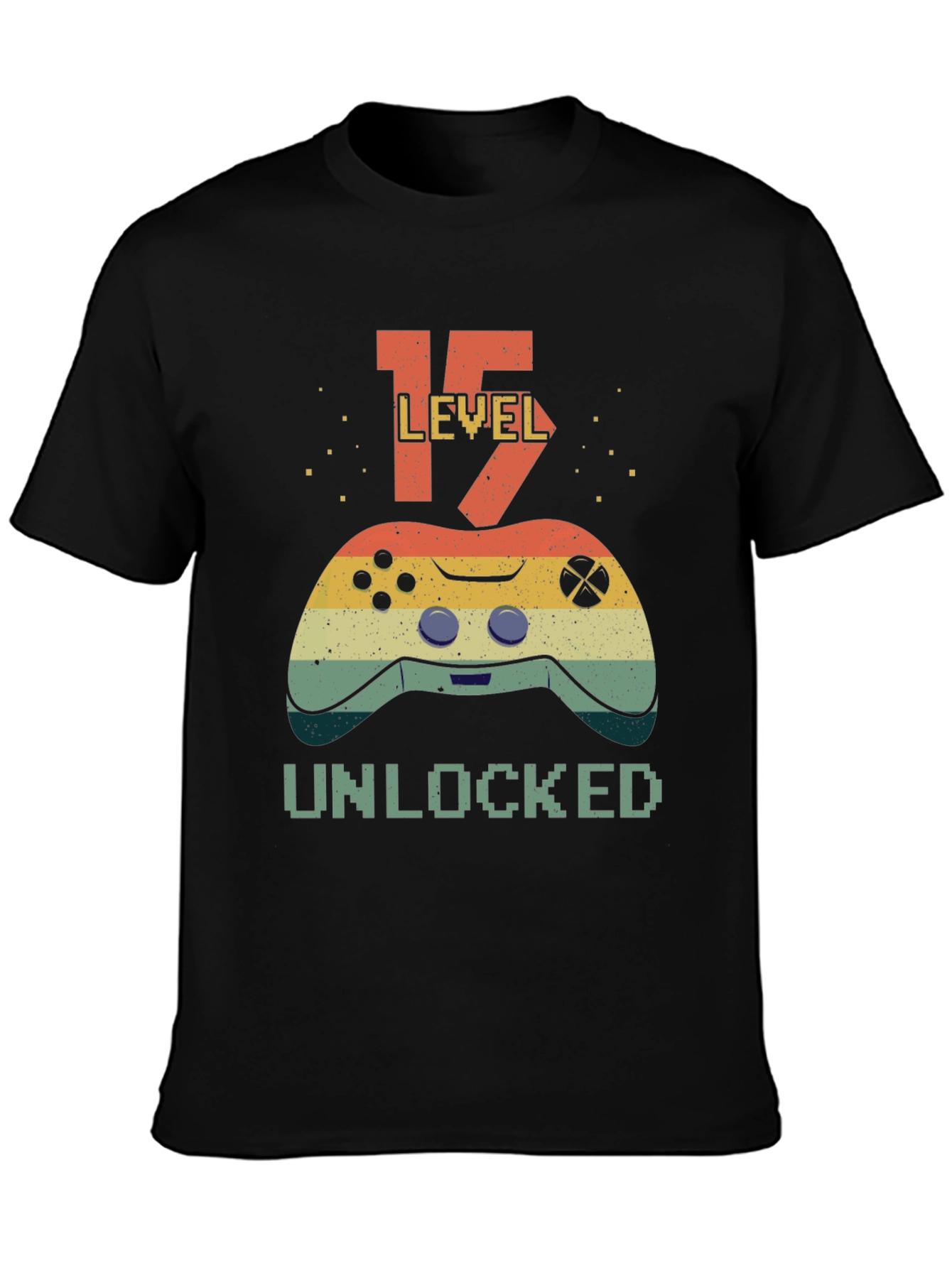 Level 15 Unlocked T-Shirt - Gamer Birthday Tee - 3