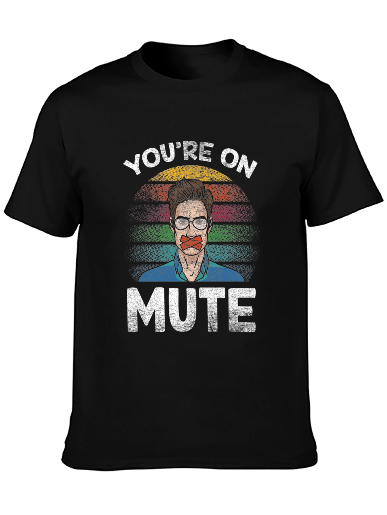 Black You're on Mute Graphic T-Shirt view 3
