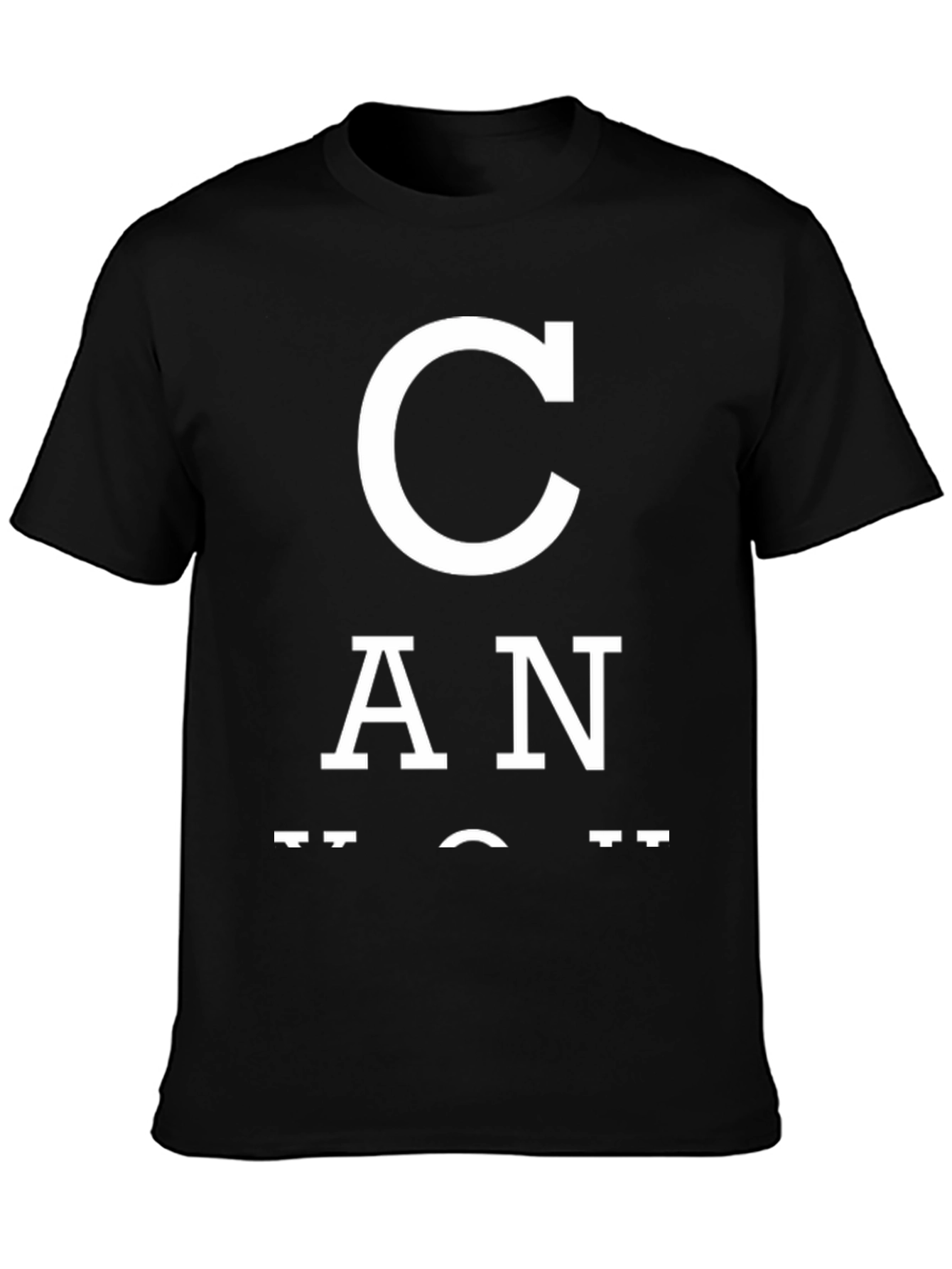 Black Can You Read This Graphic T-Shirt view 3