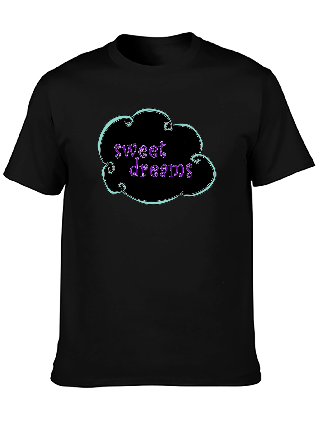 Black Sweet Dreams Graphic Tee - Comfy & Stylish view 3
