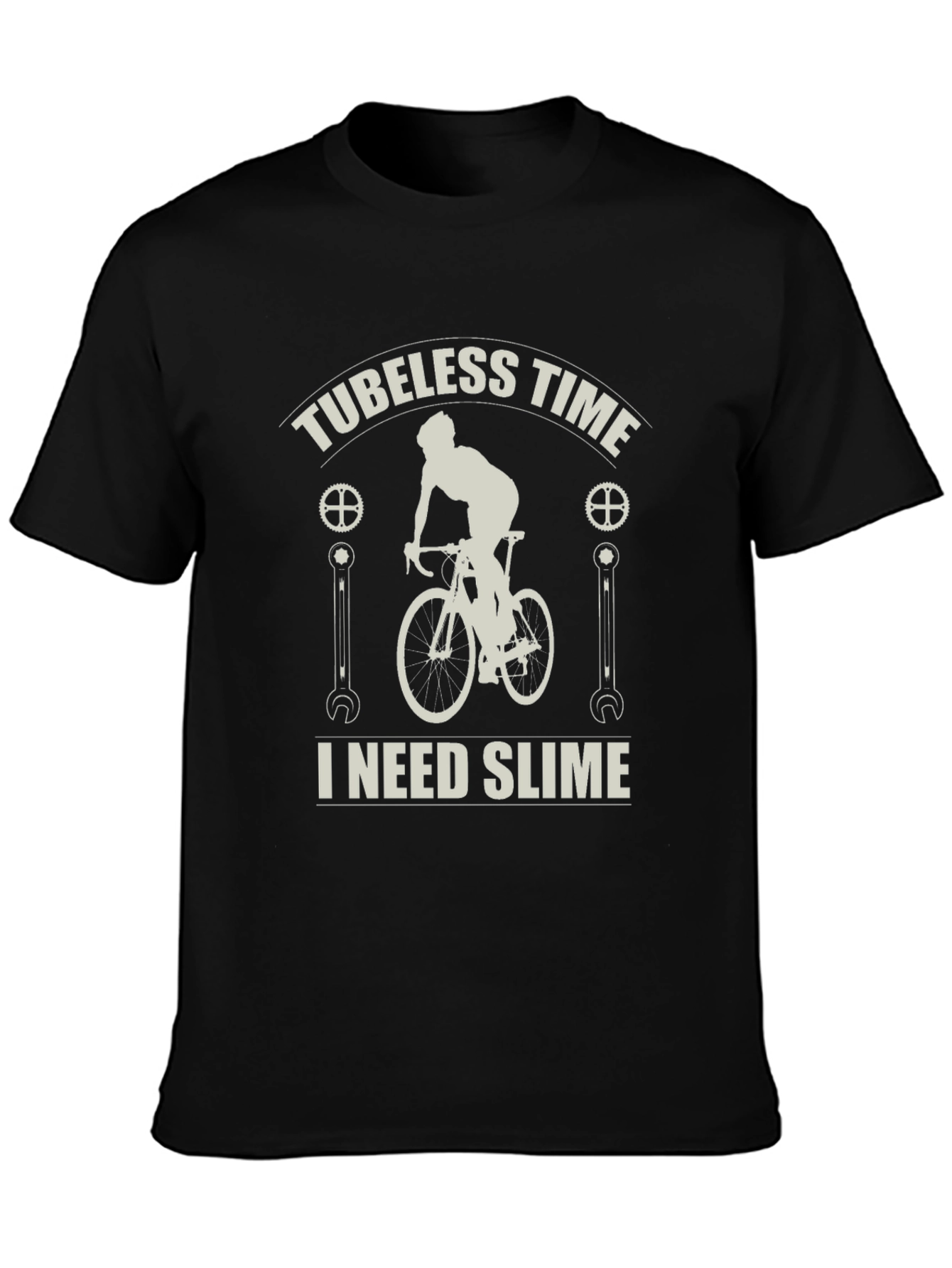 Black Tubeless Time I Need Slime T-Shirt view 3