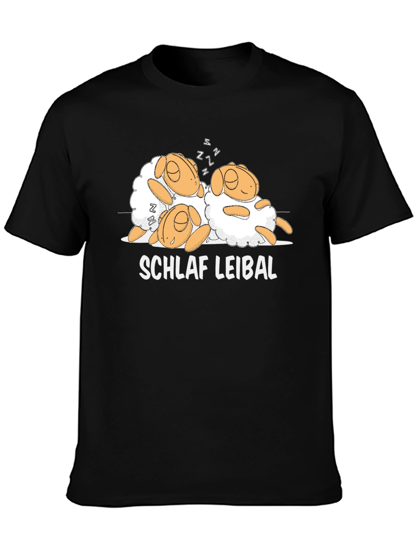 Black Schlaf Leibal Sheep T-Shirt view 3