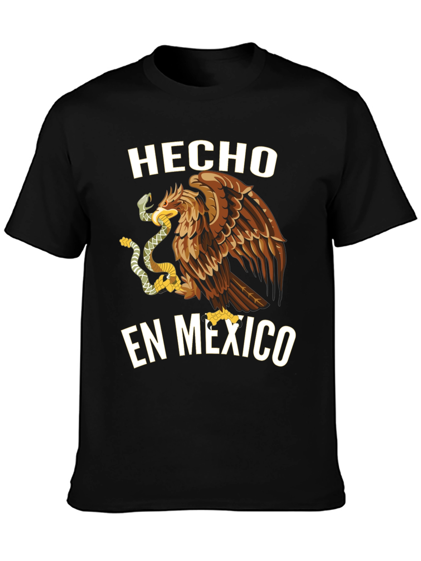 Black Hecho en Mexico Graphic T-Shirt view 3