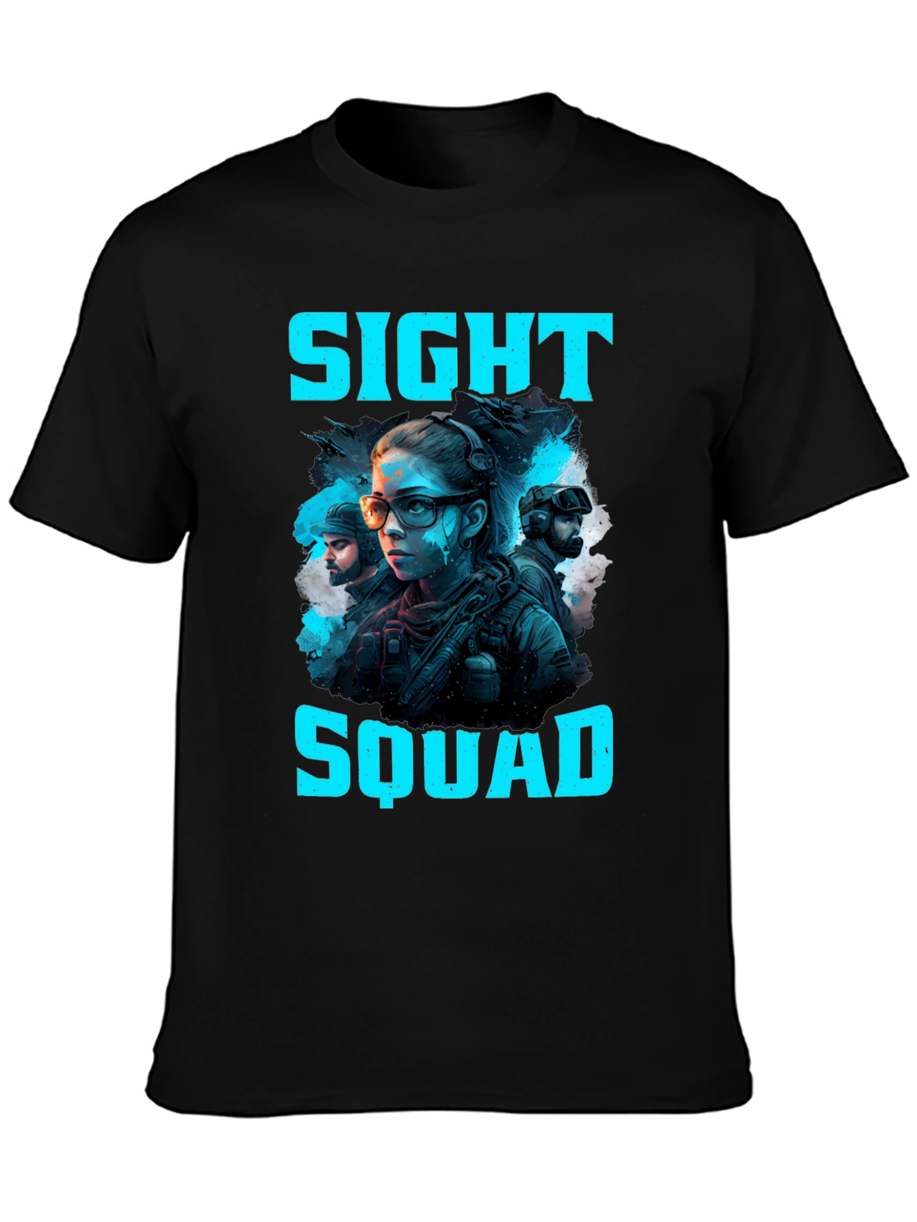 Black Sight Squad Graphic T-Shirt view 3