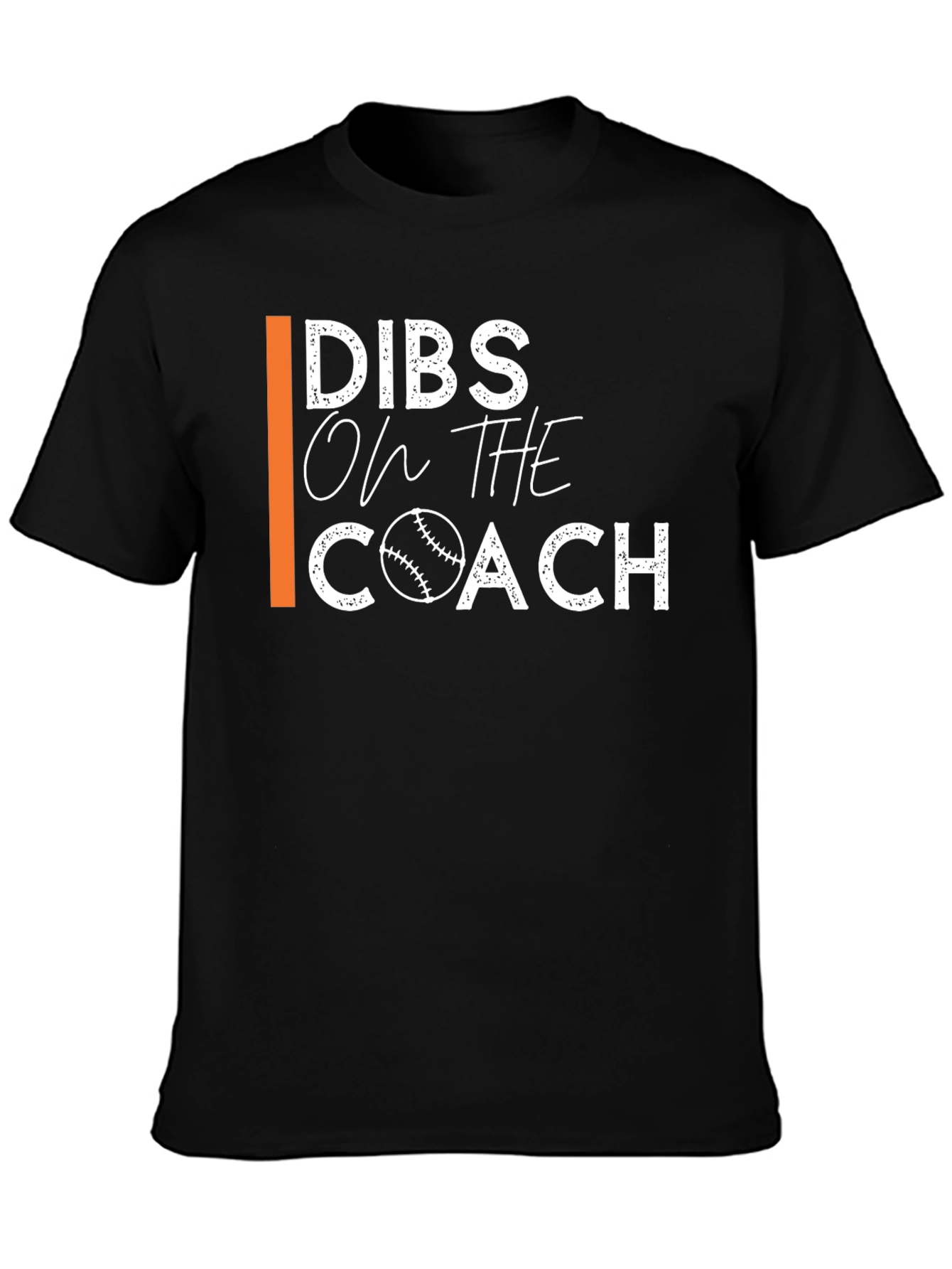 Black Dibs On The Coach Baseball T-Shirt view 3