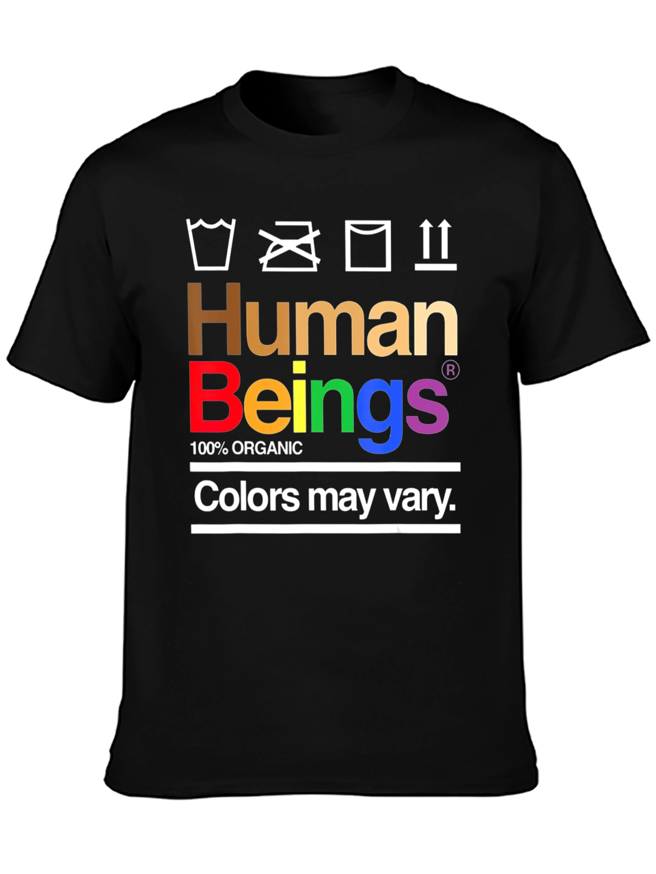 Black Human Beings Organic Pride T-Shirt view 3