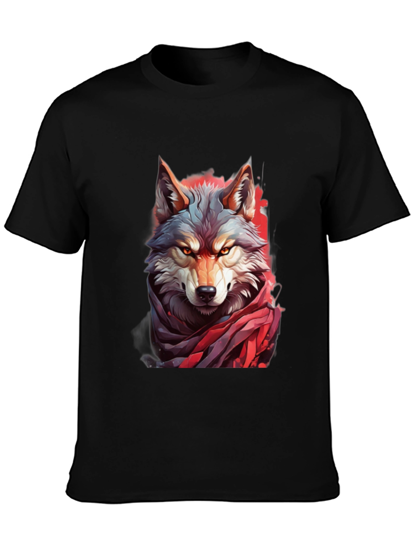 Black Wolf Graphic Tee - Fierce Style view 3