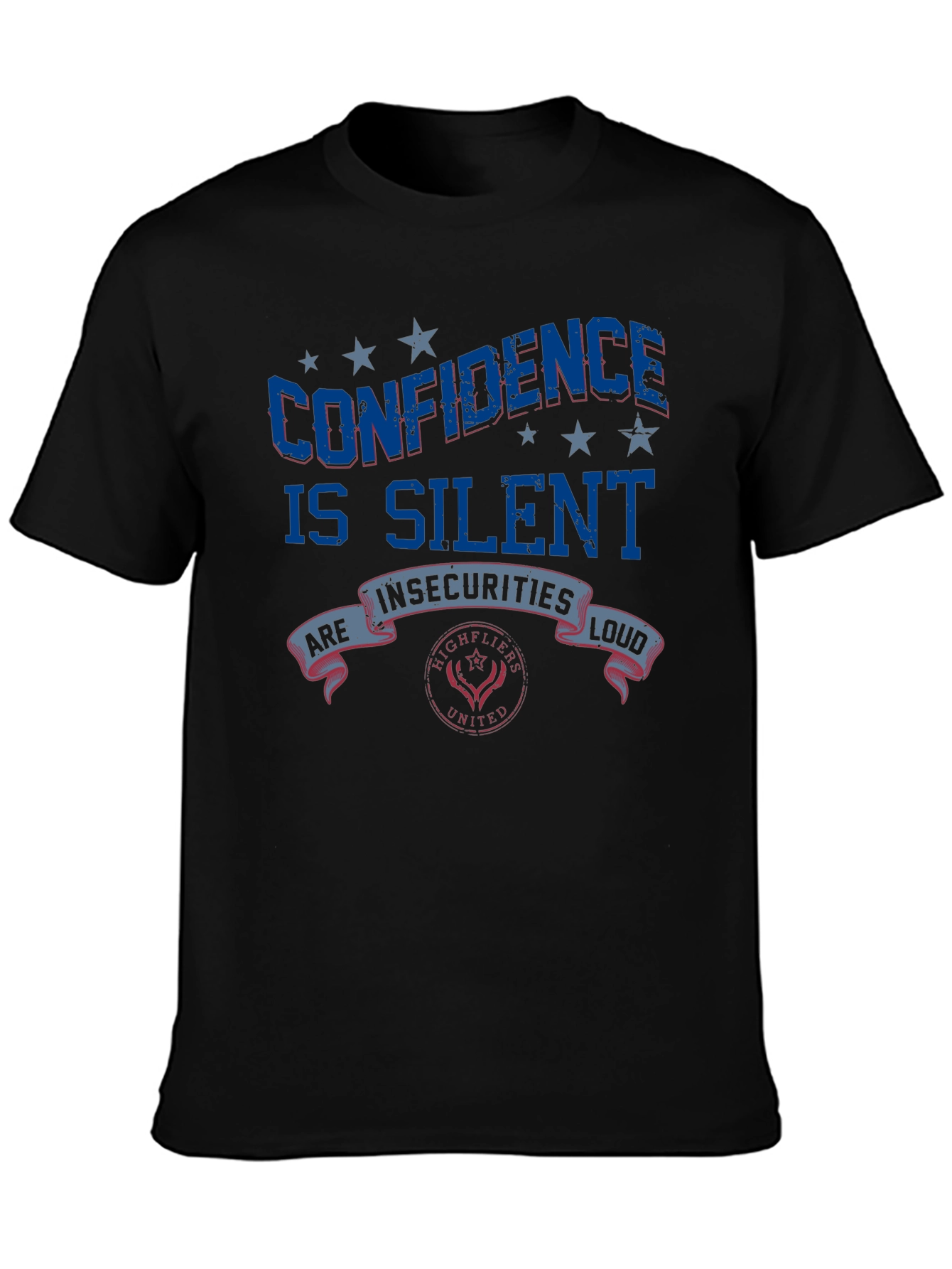 Black Confidence Is Silent Graphic Tee view 3