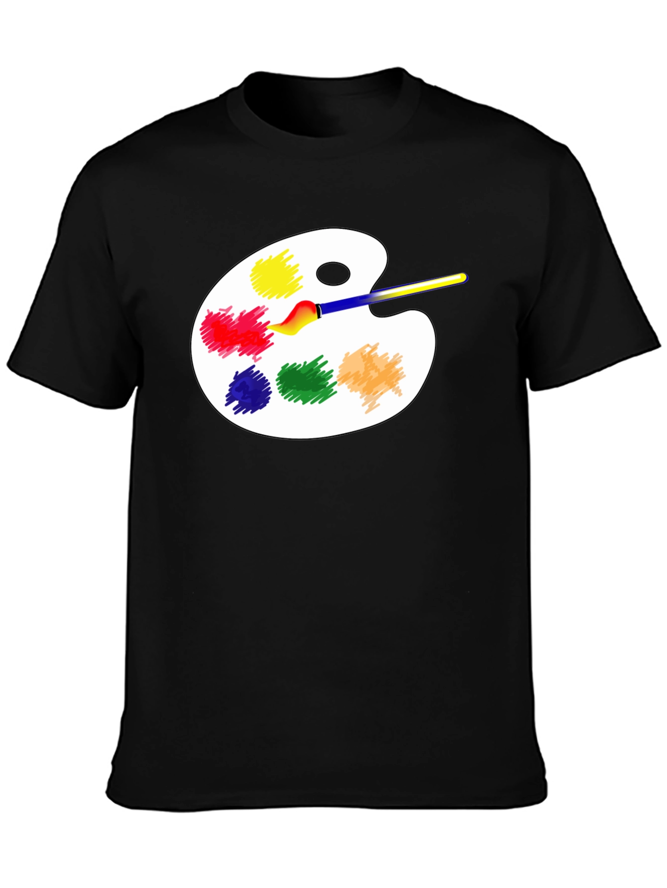 Black Artist Palette T-Shirt - Creative Design view 3